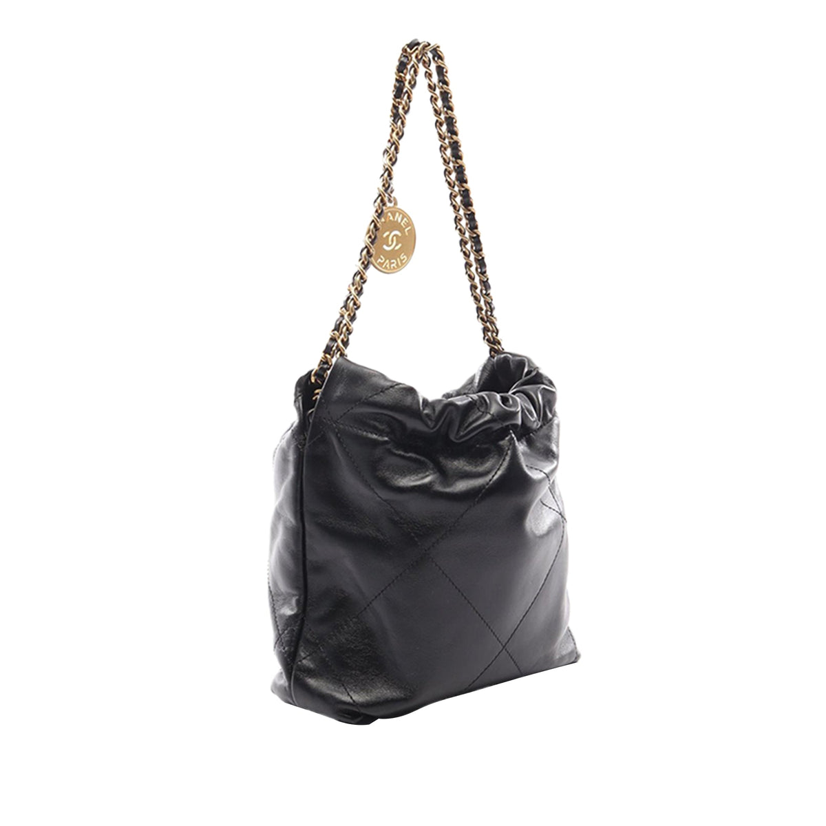 Chanel Mini Shiny Calfskin 22 Handbag
