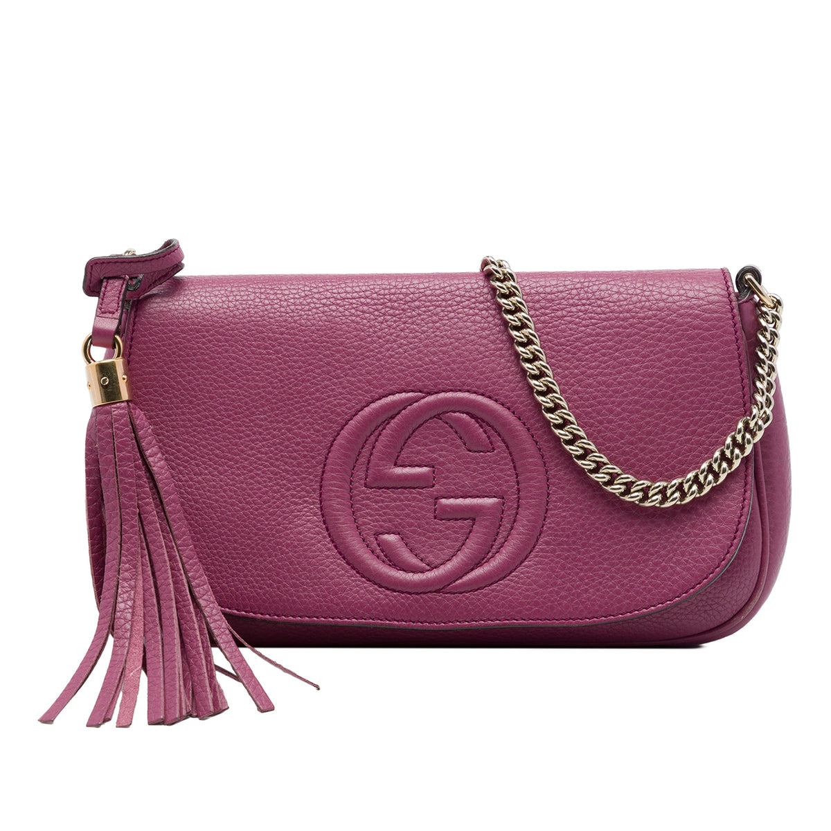 Gucci Medium Calfskin Soho Chain Flap Crossbody