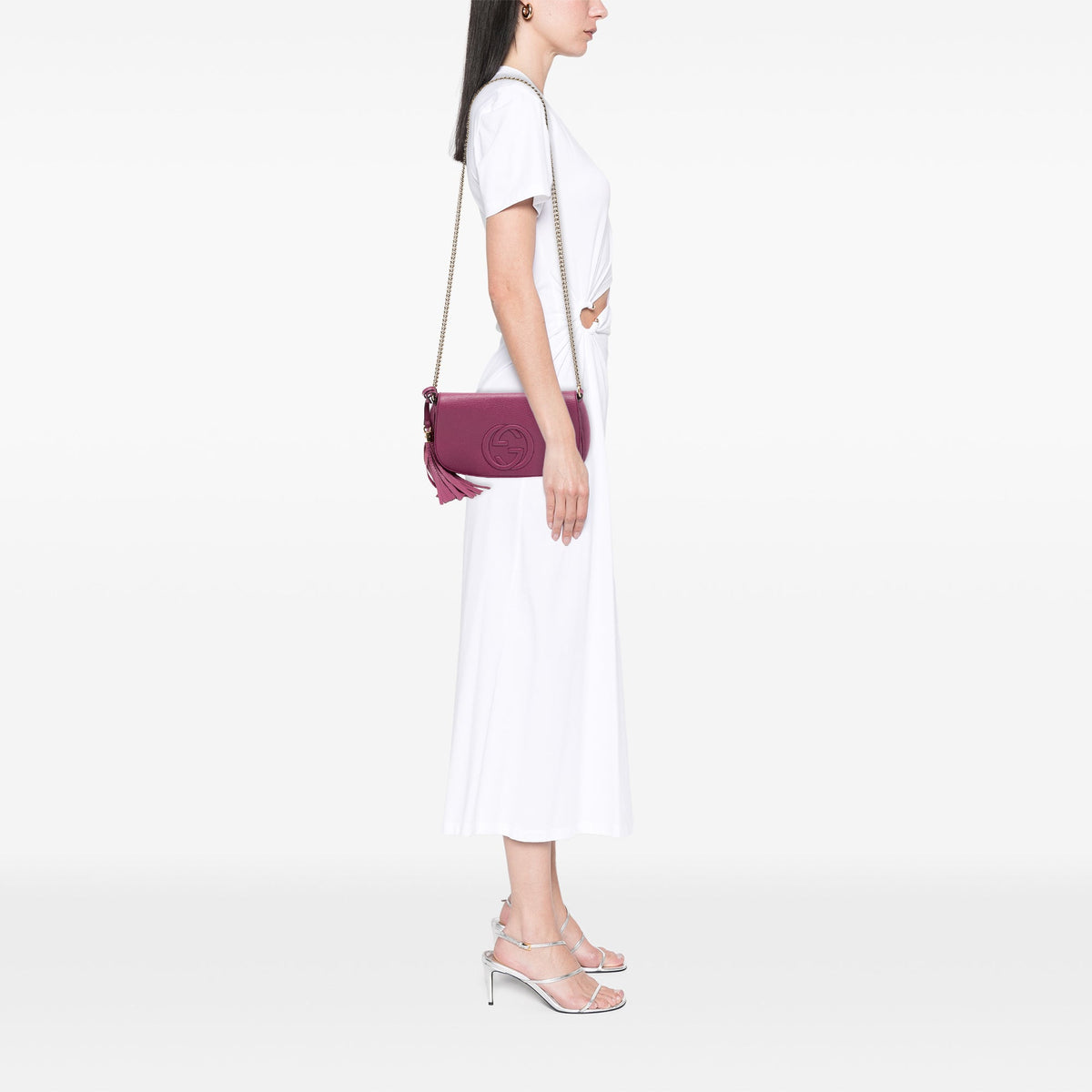 Gucci Medium Calfskin Soho Chain Flap Crossbody