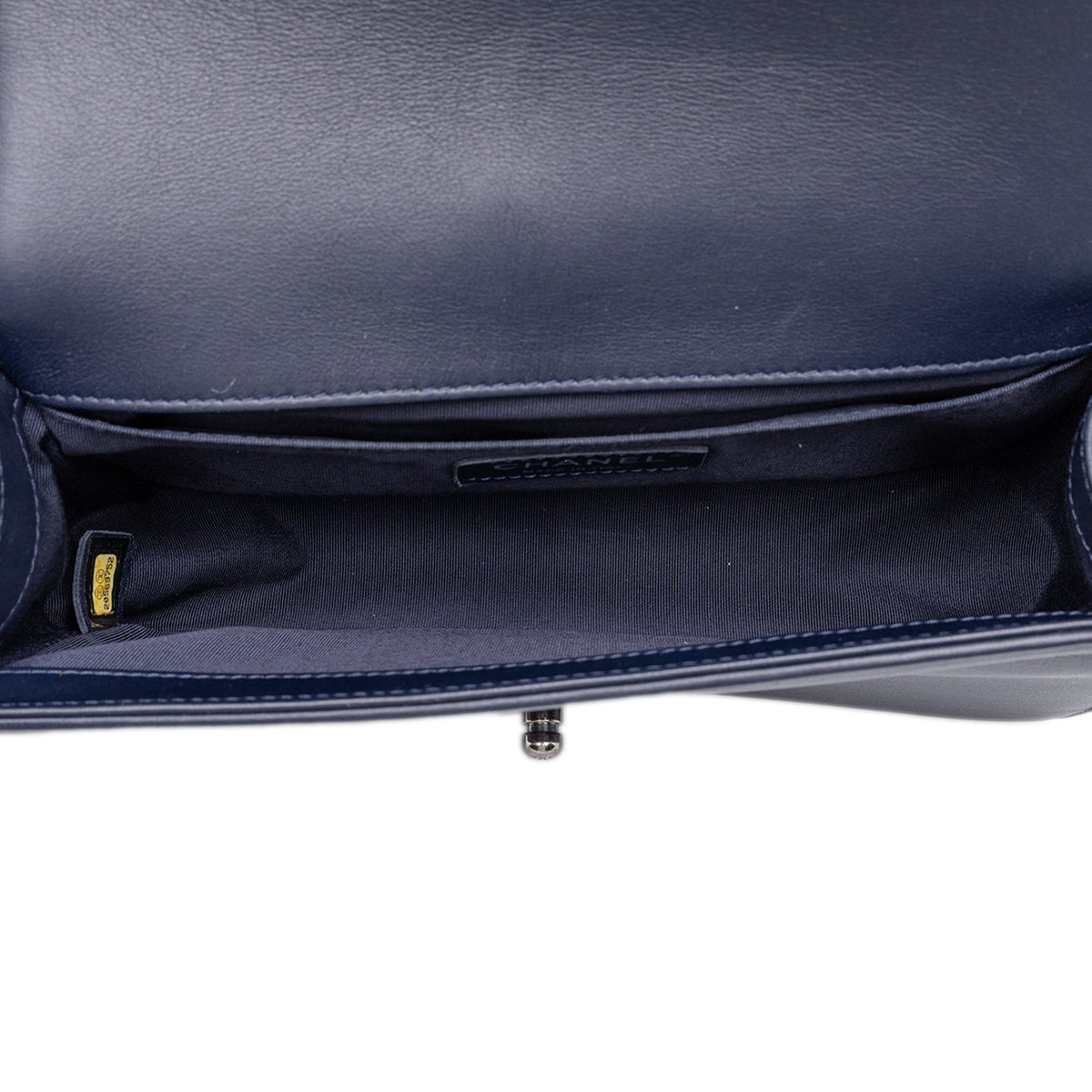 Chanel Old Medium Quilted Lambskin Boy Flap — Blue