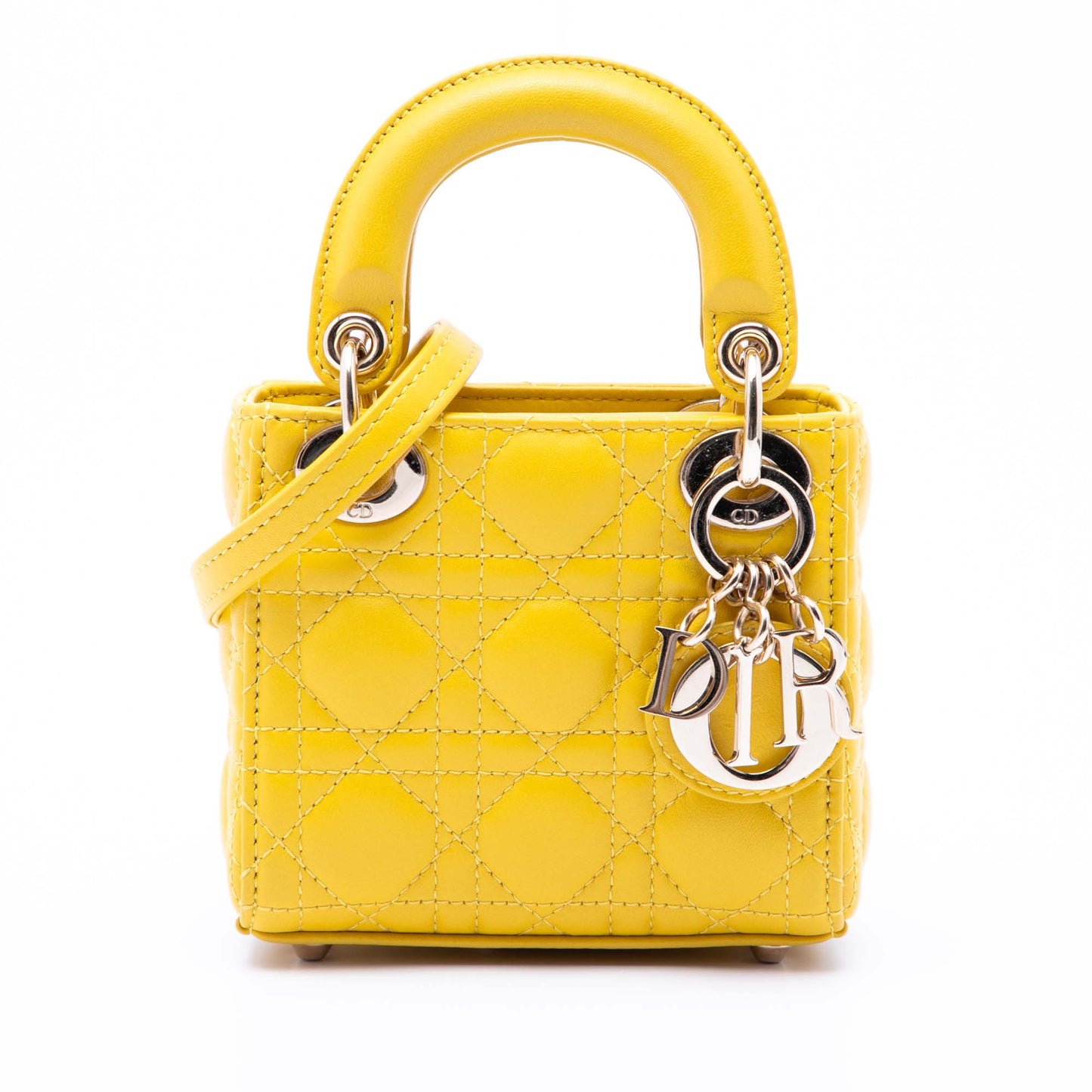 Dior Micro Lambskin Cannage Lady Dior