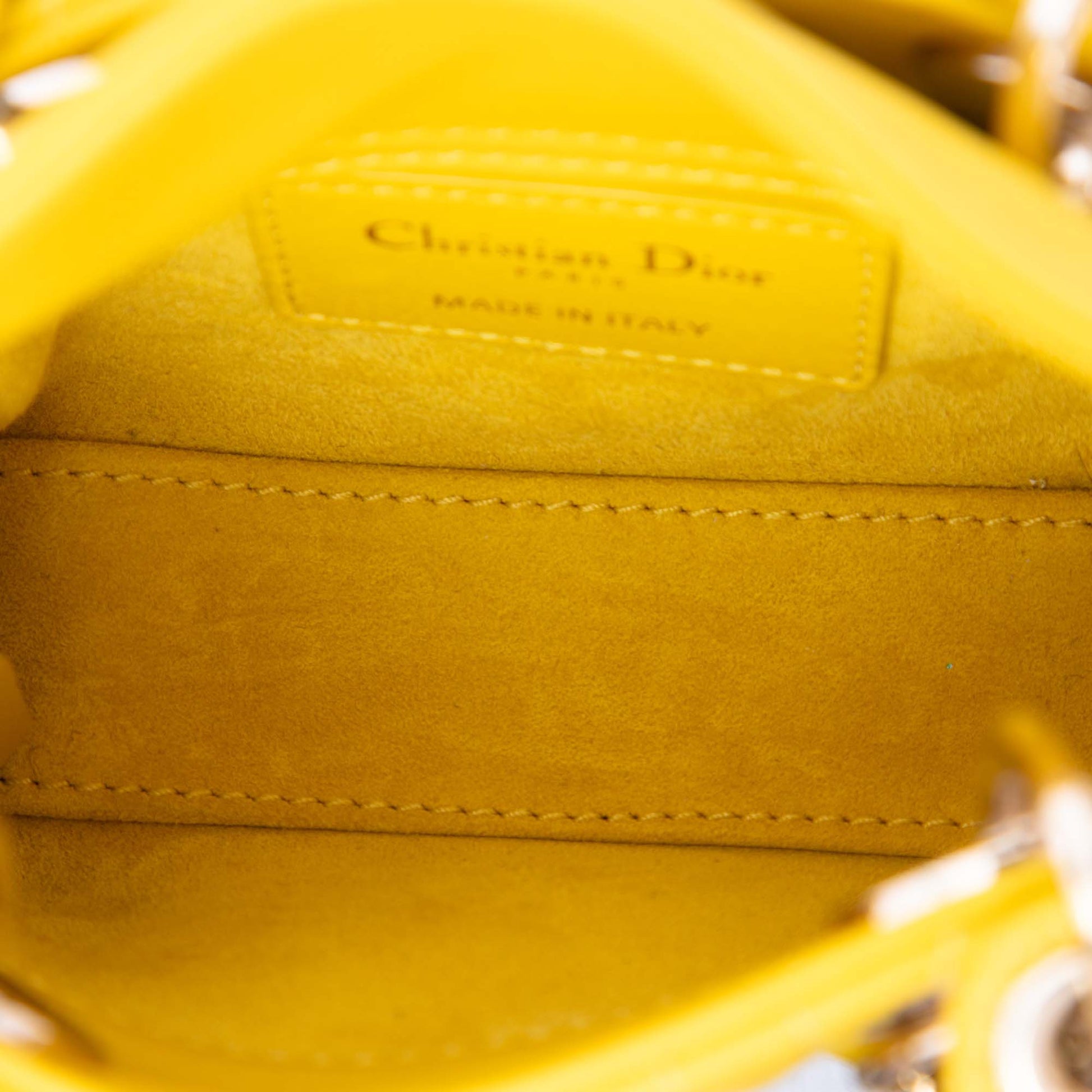 Dior Micro Lambskin Cannage Lady Dior