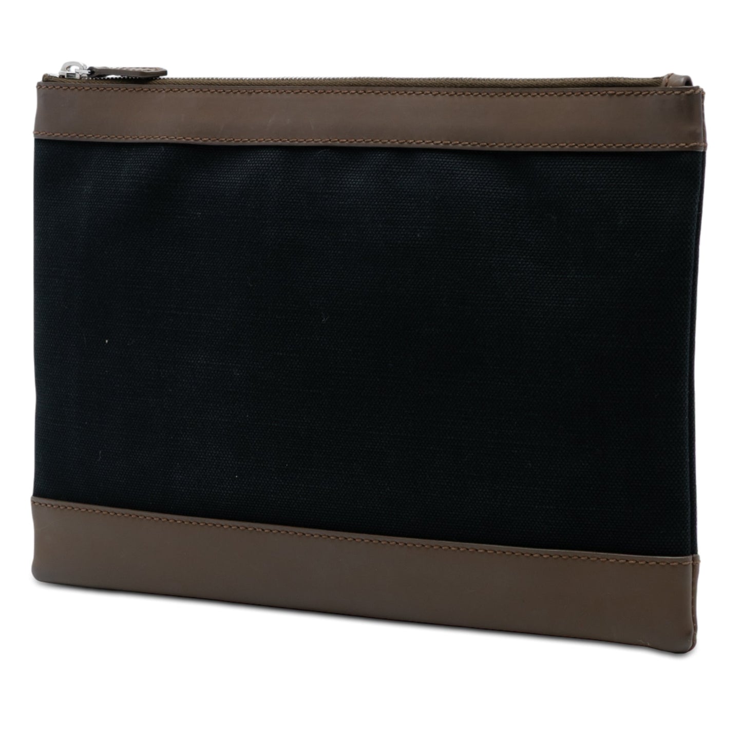 Balenciaga Canvas Navy Clip M Clutch