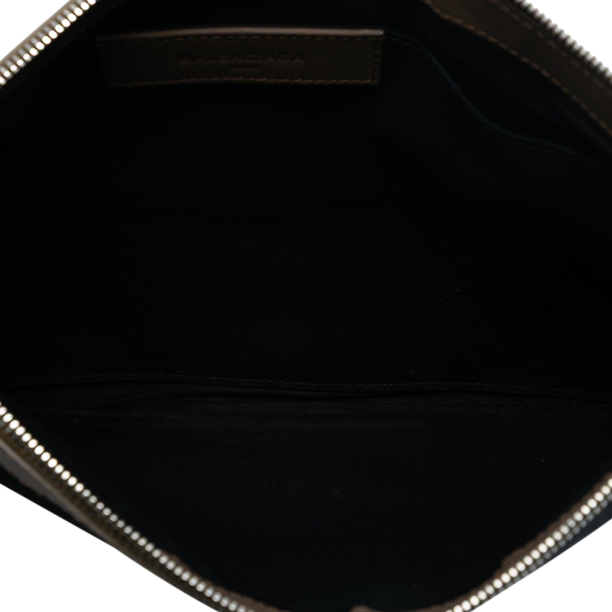 Balenciaga Canvas Navy Clip M Clutch