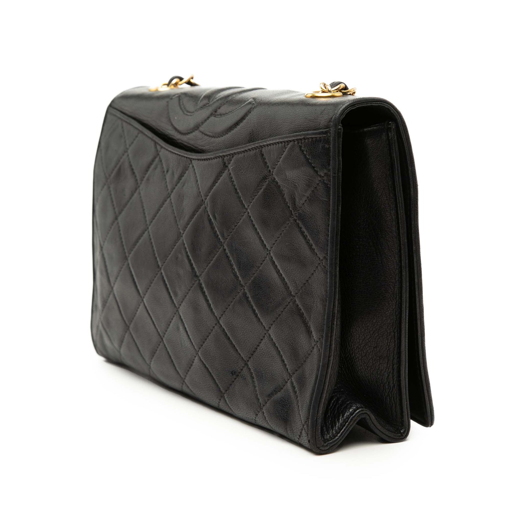 Chanel CC Quilted Lambskin Full Flap