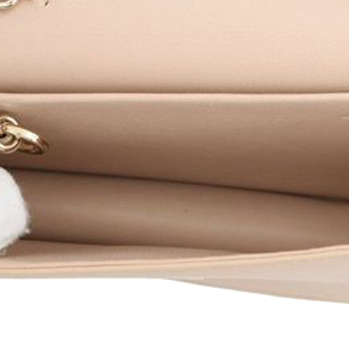 Valentino Leather VLogo Card Case on Chain — Pink