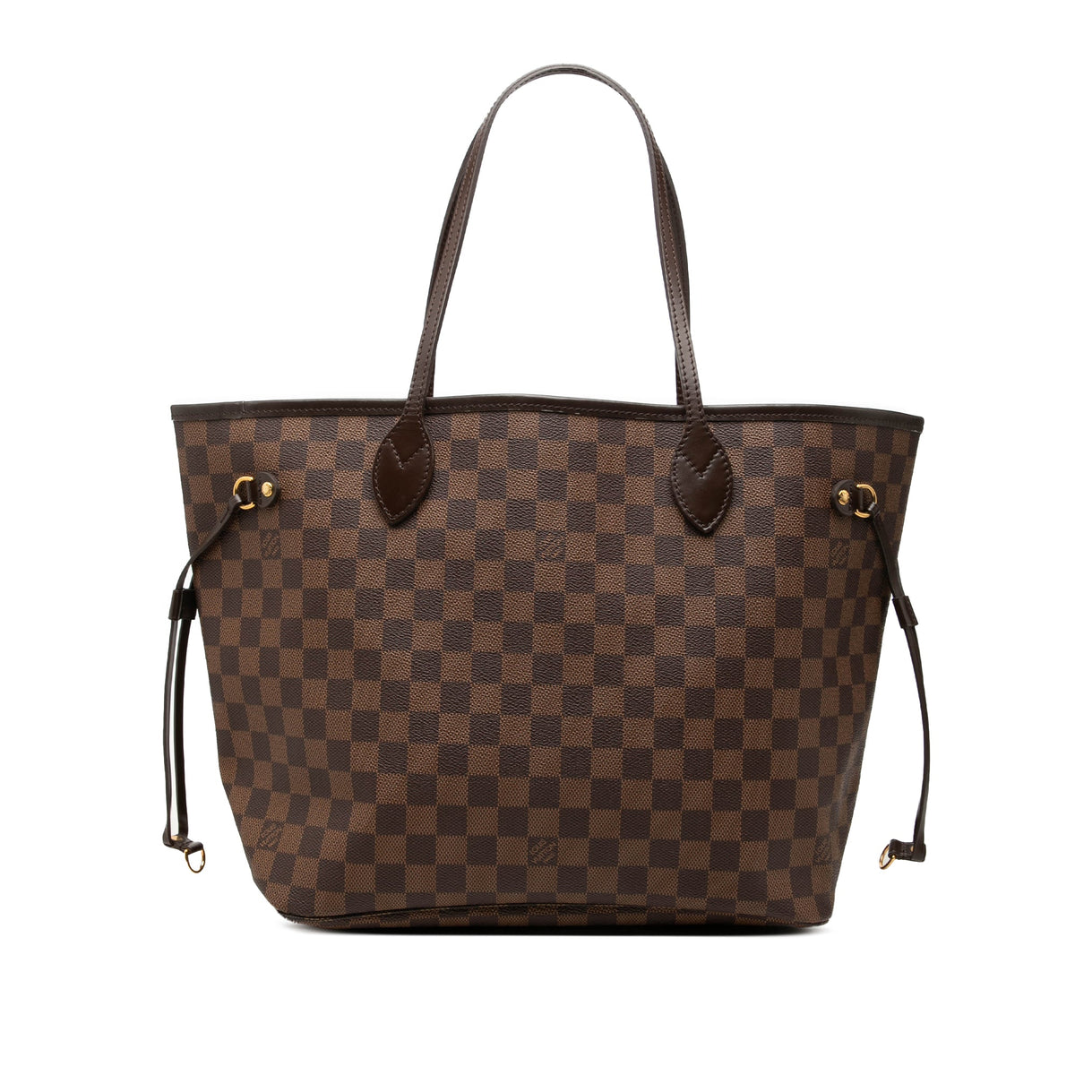 Louis Vuitton Damier Ebene Neverfull MM — Brown
