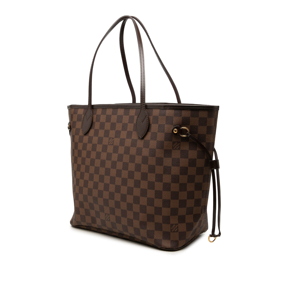 Louis Vuitton Damier Ebene Neverfull MM — Brown