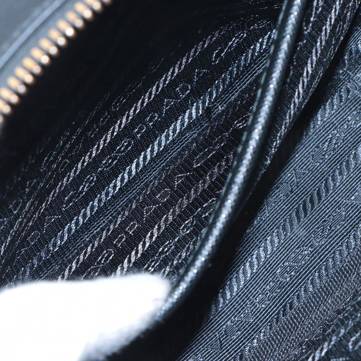 Prada Medium Saffiano Trimmed Re Nylon Brique Satchel — Black
