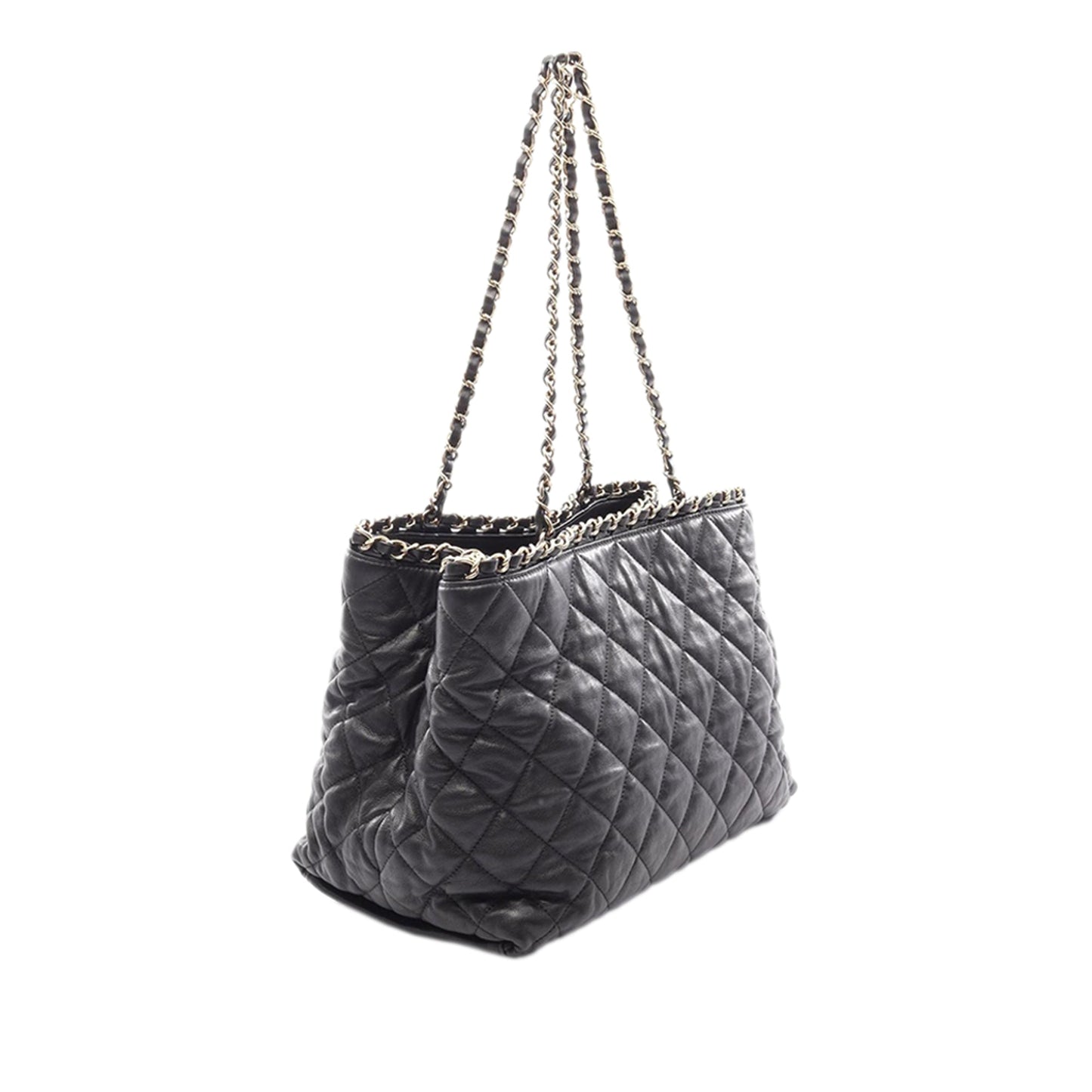 Chanel Quilted Aged Calfskin Chain Me Tote