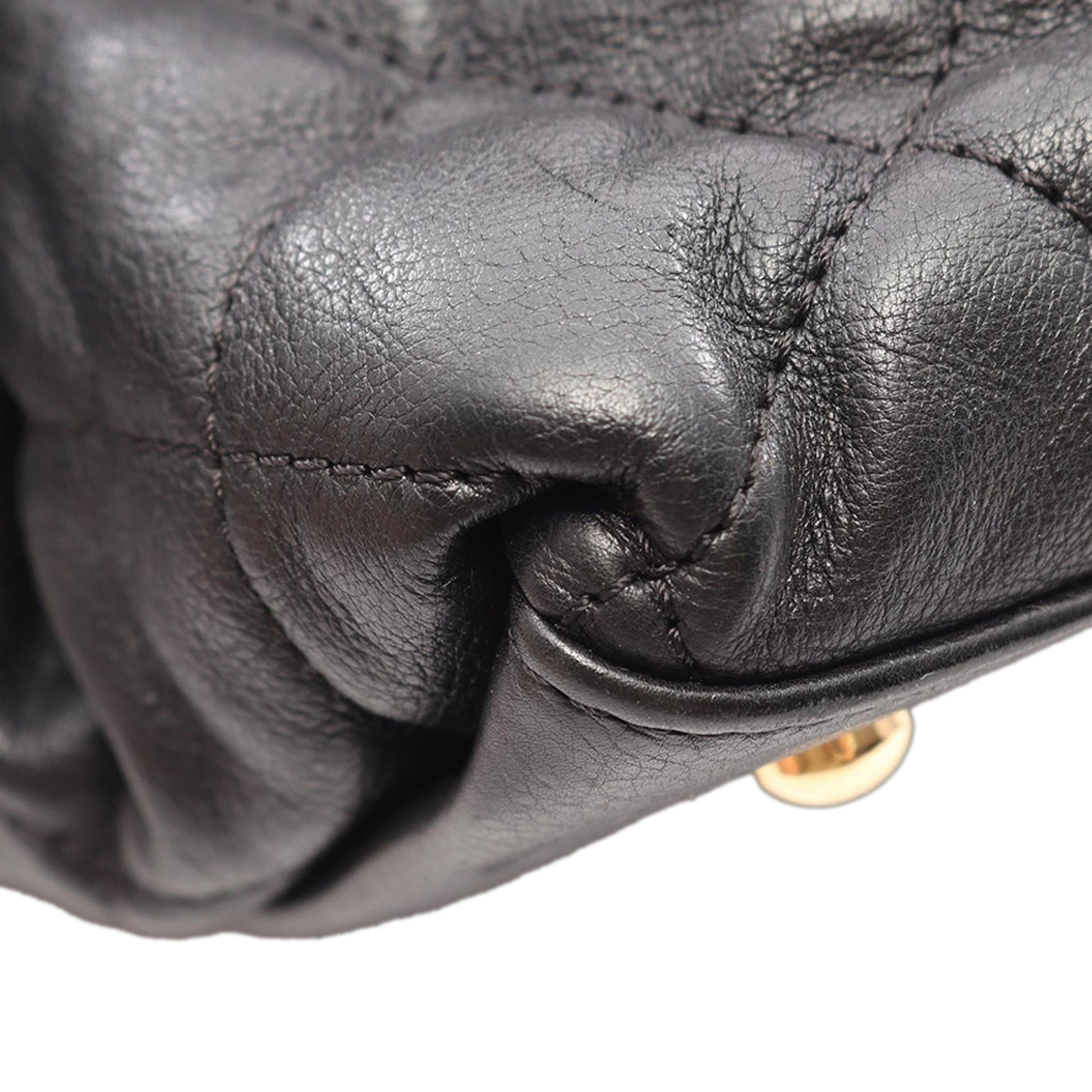 Chanel Quilted Aged Calfskin Chain Me Tote