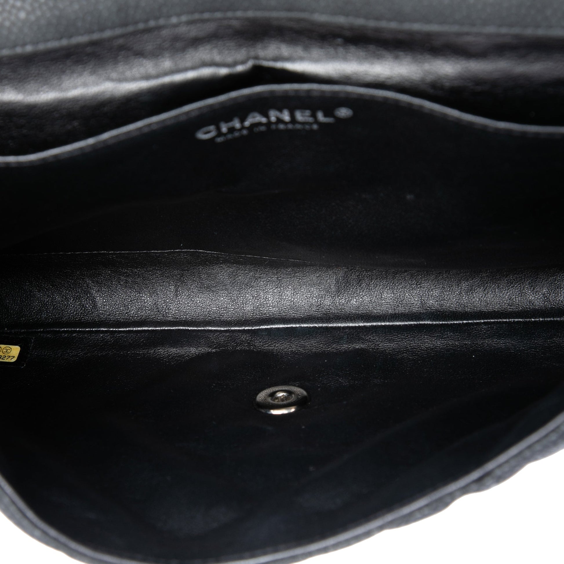 Chanel CC Quilted Caviar Flap Clutch with Chain