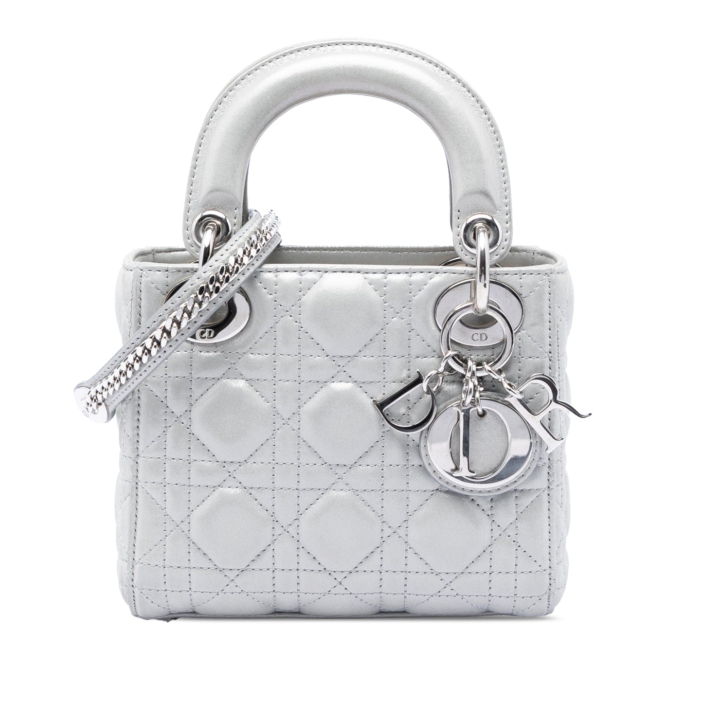 Dior Mini Iridescent Lambskin Cannage Lady Dior