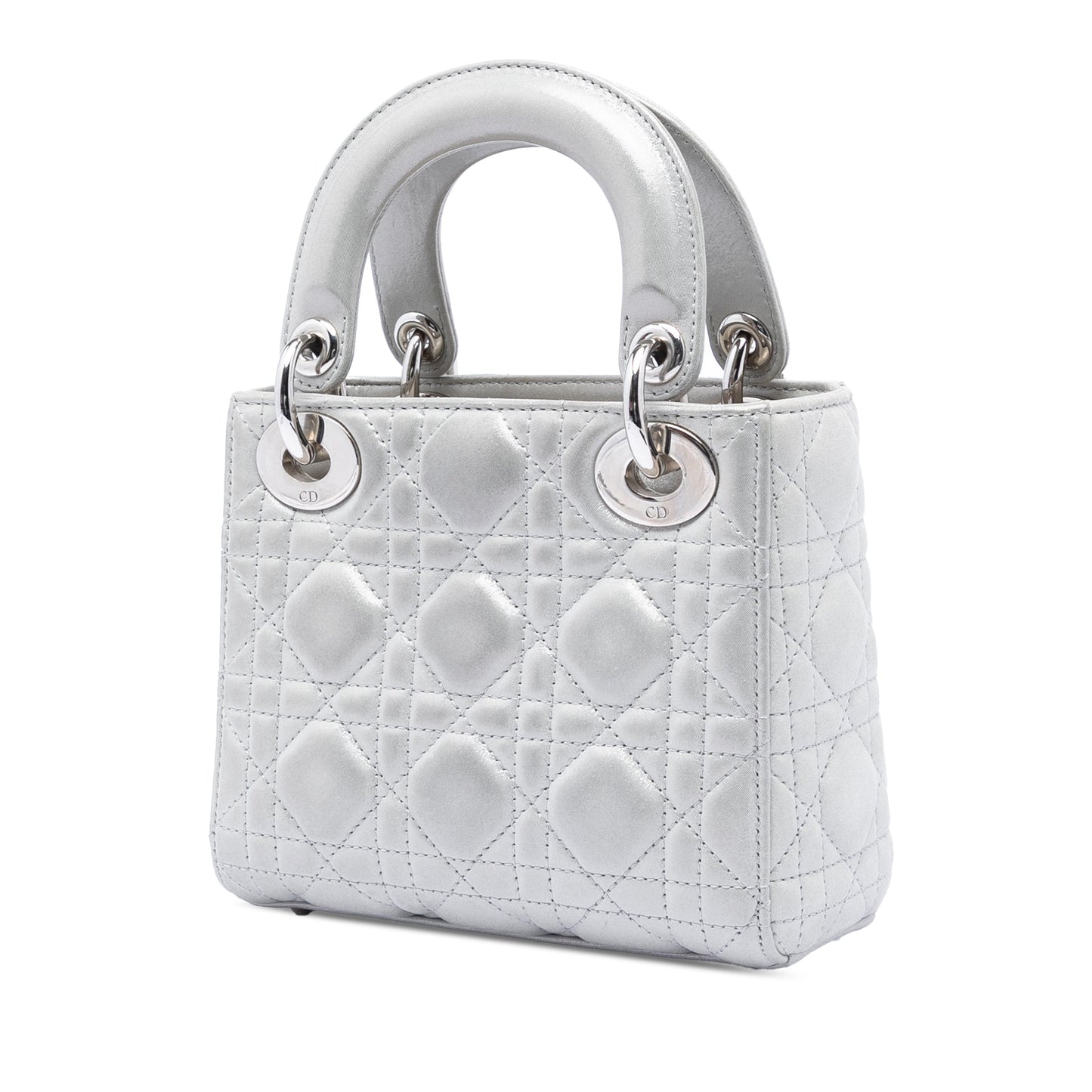 Dior Mini Iridescent Lambskin Cannage Lady Dior