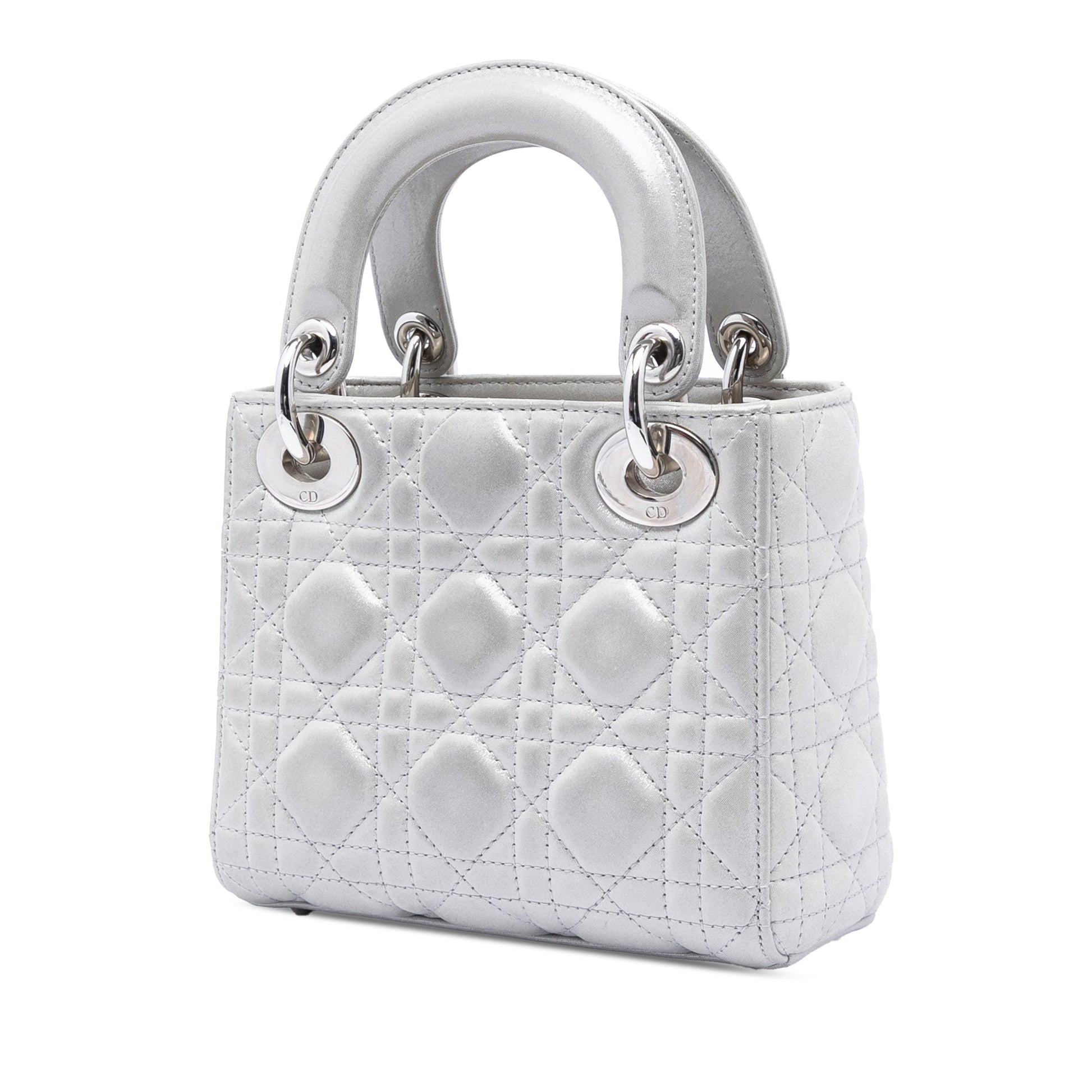 Dior Mini Iridescent Lambskin Cannage Lady Dior