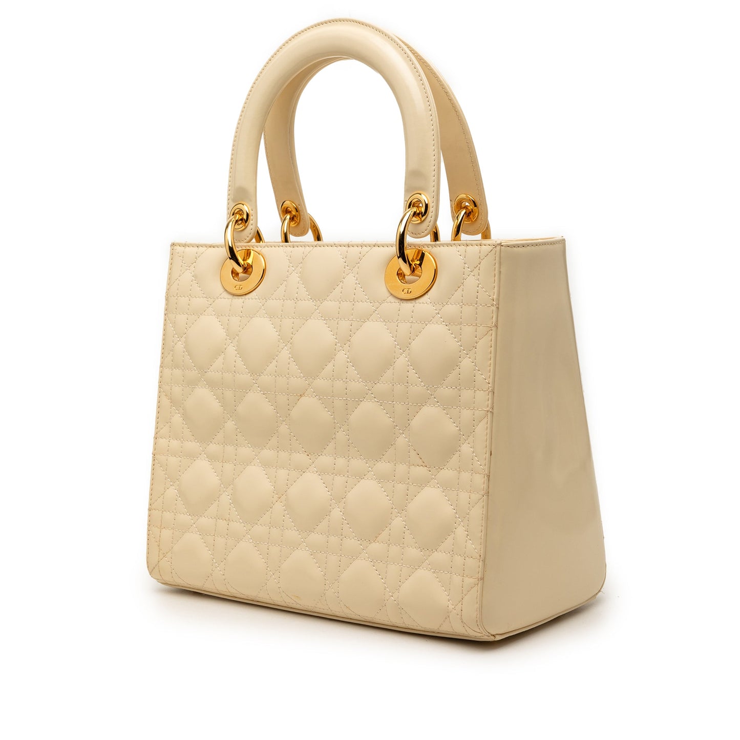 Dior Medium Patent Cannage Lady Dior