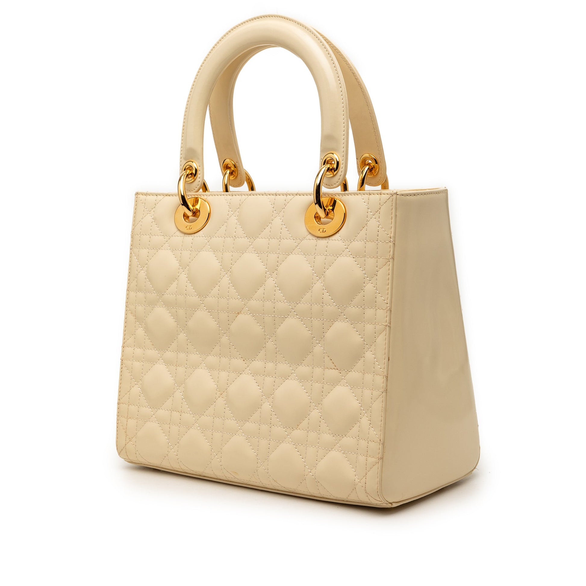 Dior Medium Patent Cannage Lady Dior