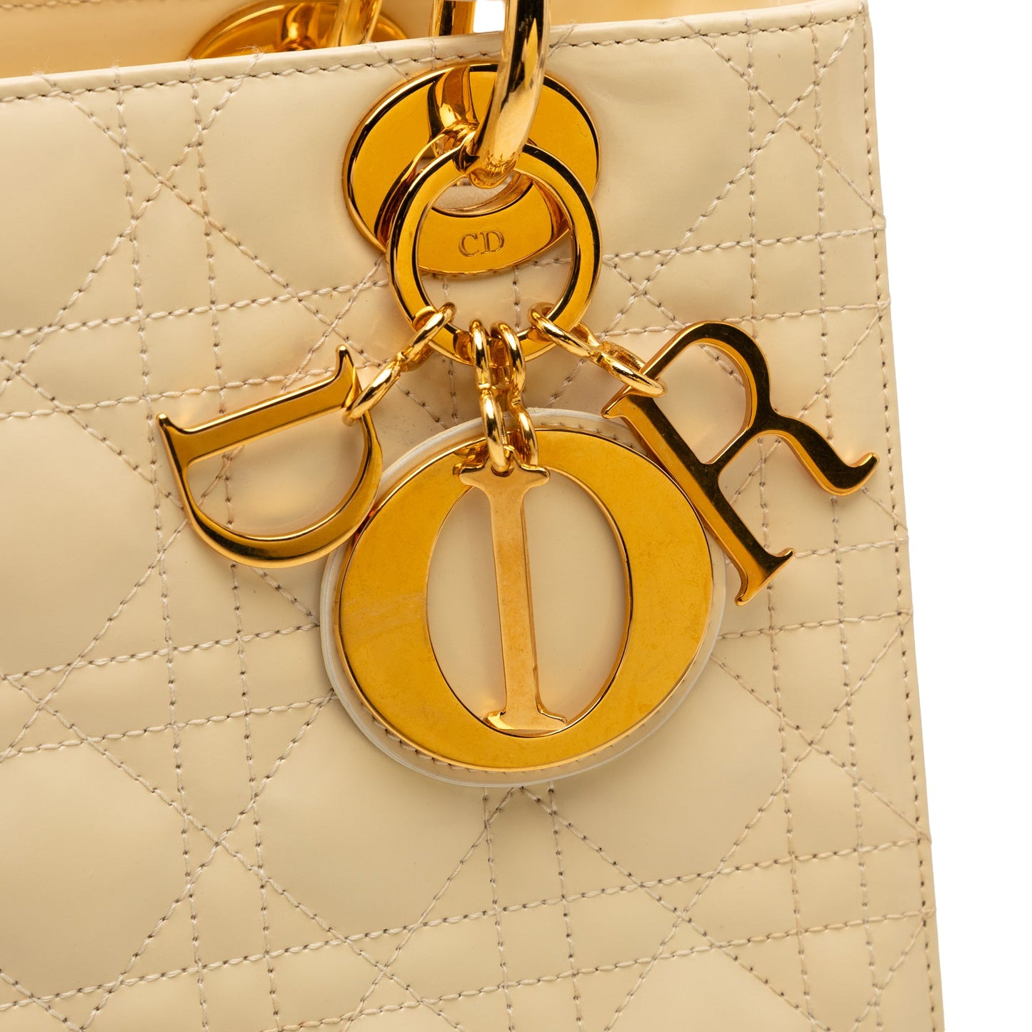 Dior Medium Patent Cannage Lady Dior