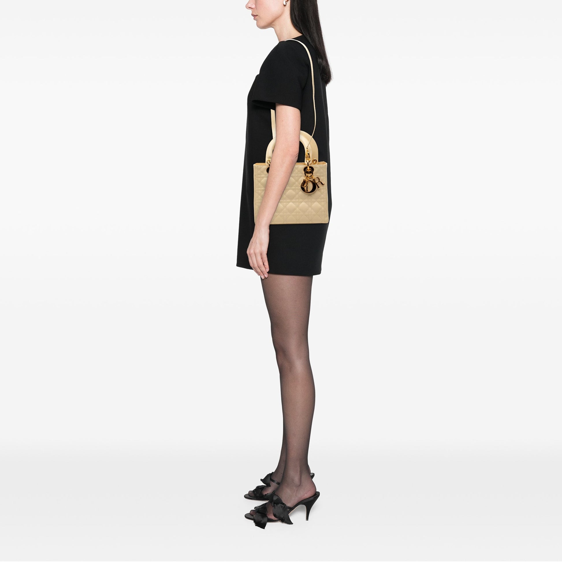 Dior Medium Patent Cannage Lady Dior