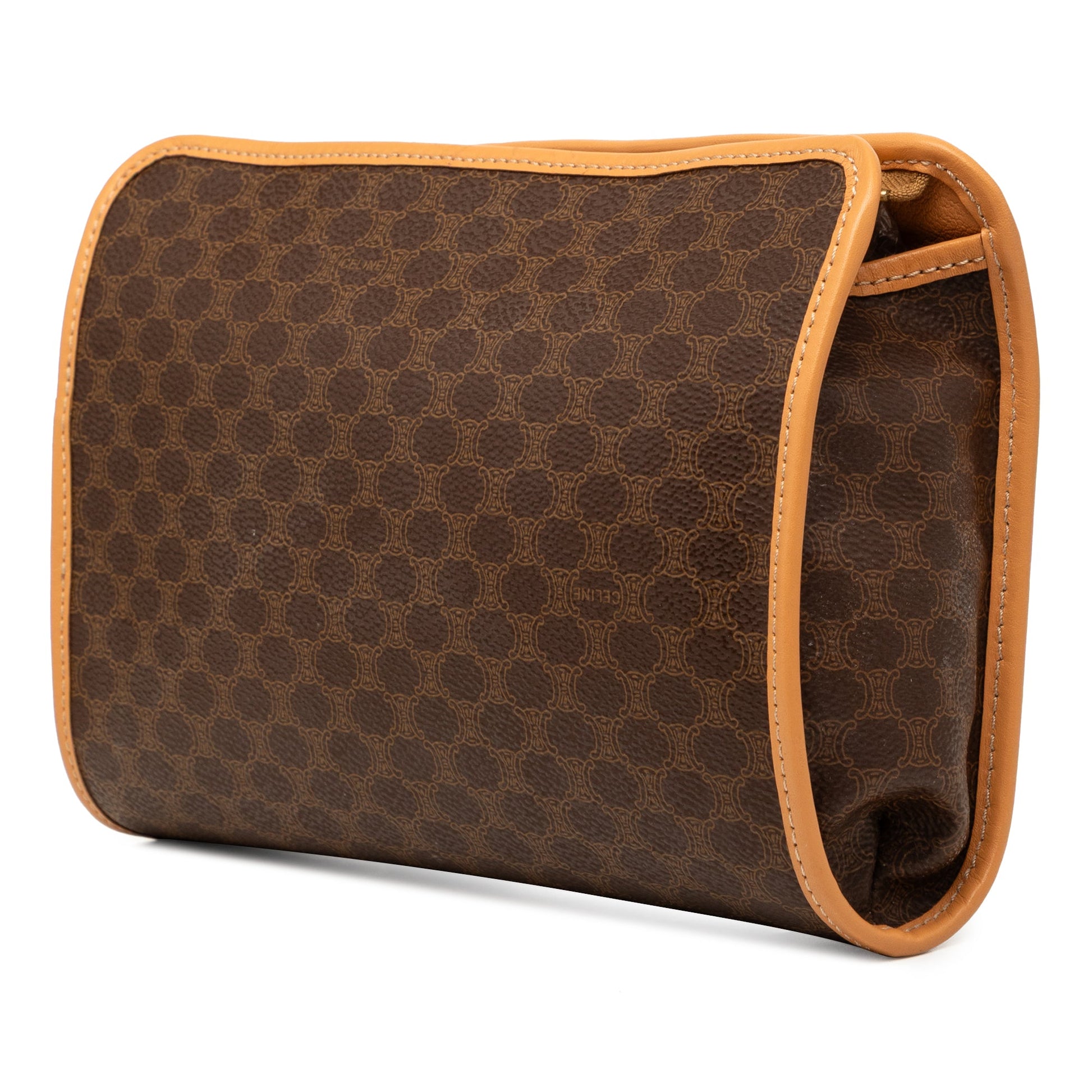 Celine Macadam Coated Canvas Clutch