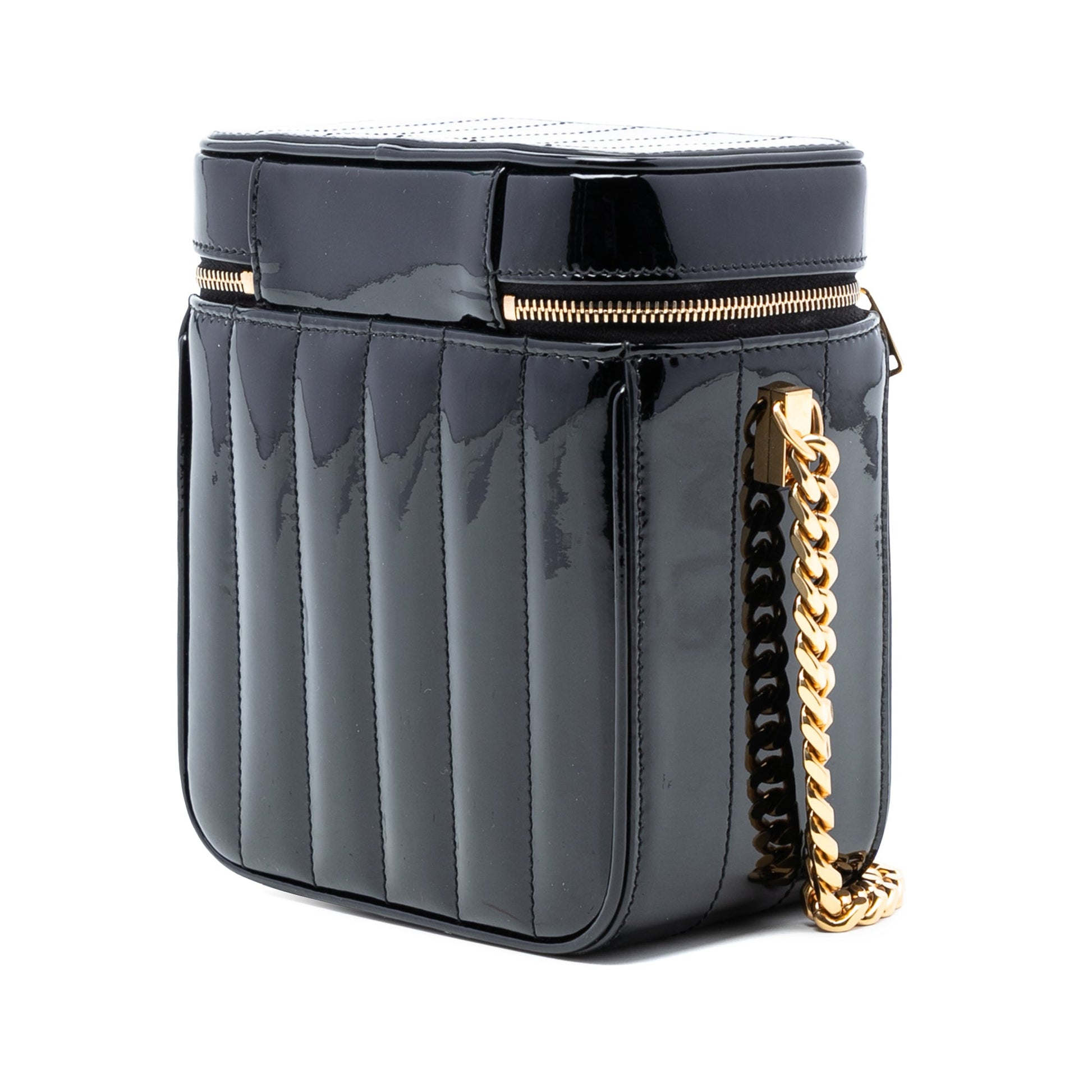 Saint Laurent Patent Vicky Vanity Bag