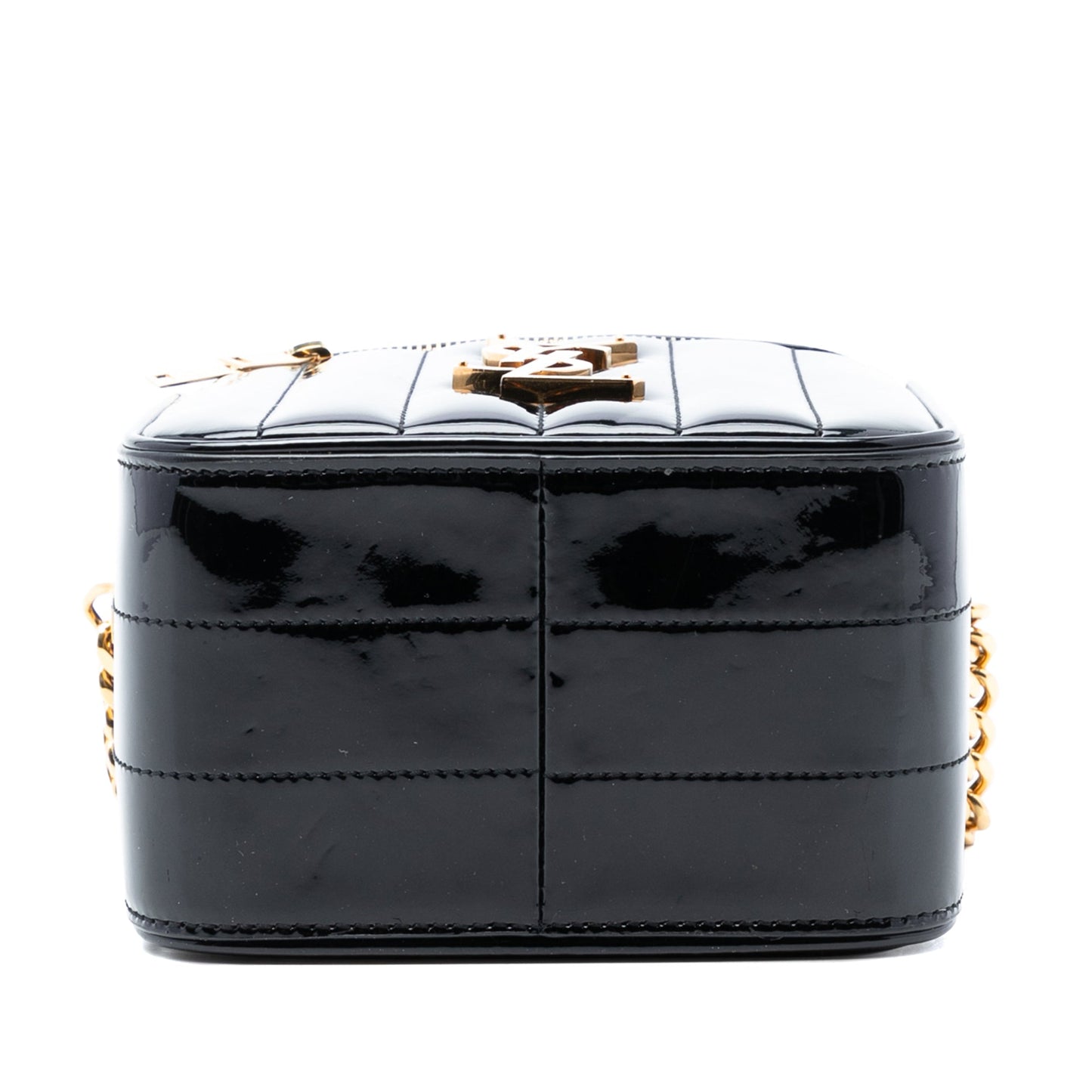 Saint Laurent Patent Vicky Vanity Bag