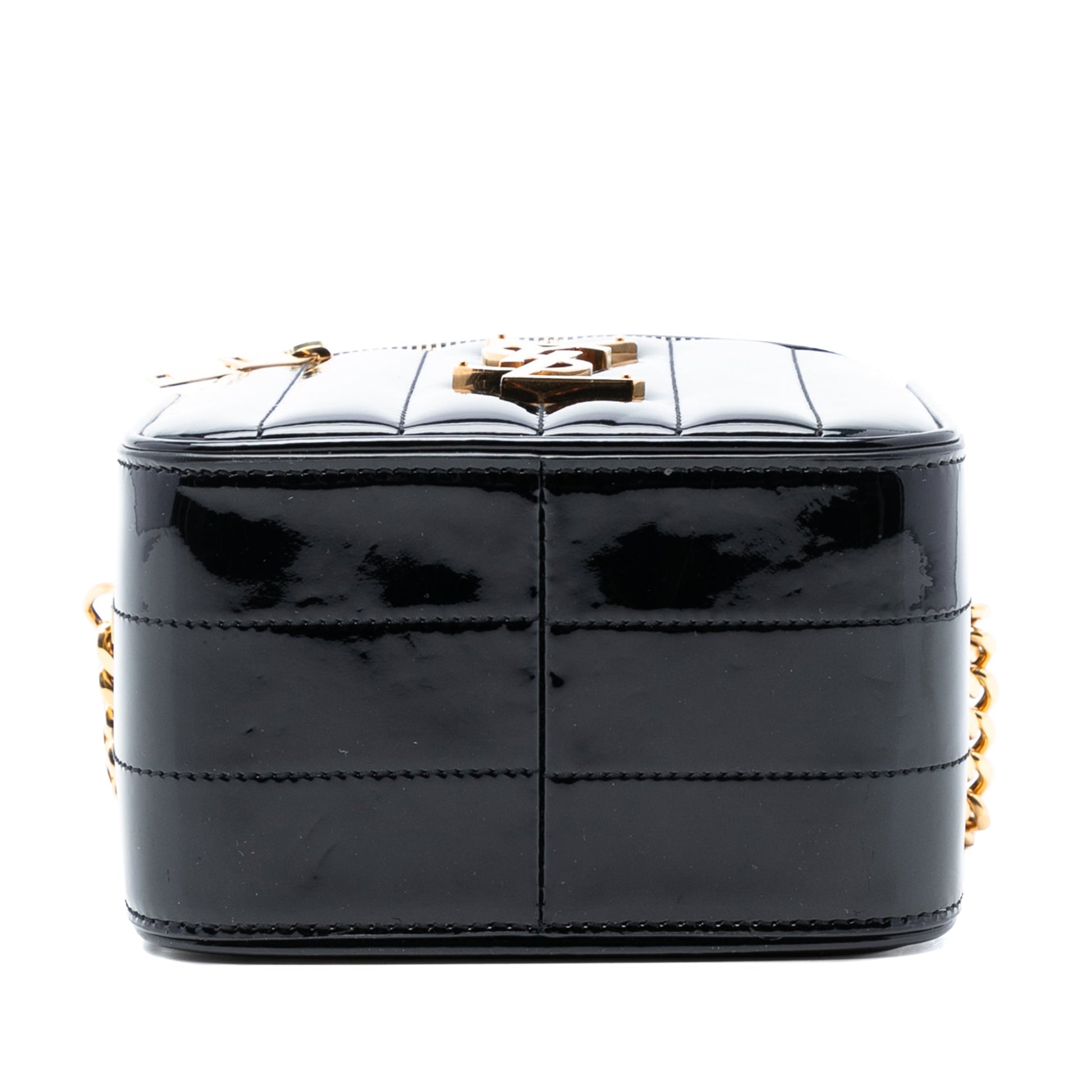Saint Laurent Patent Vicky Vanity Bag