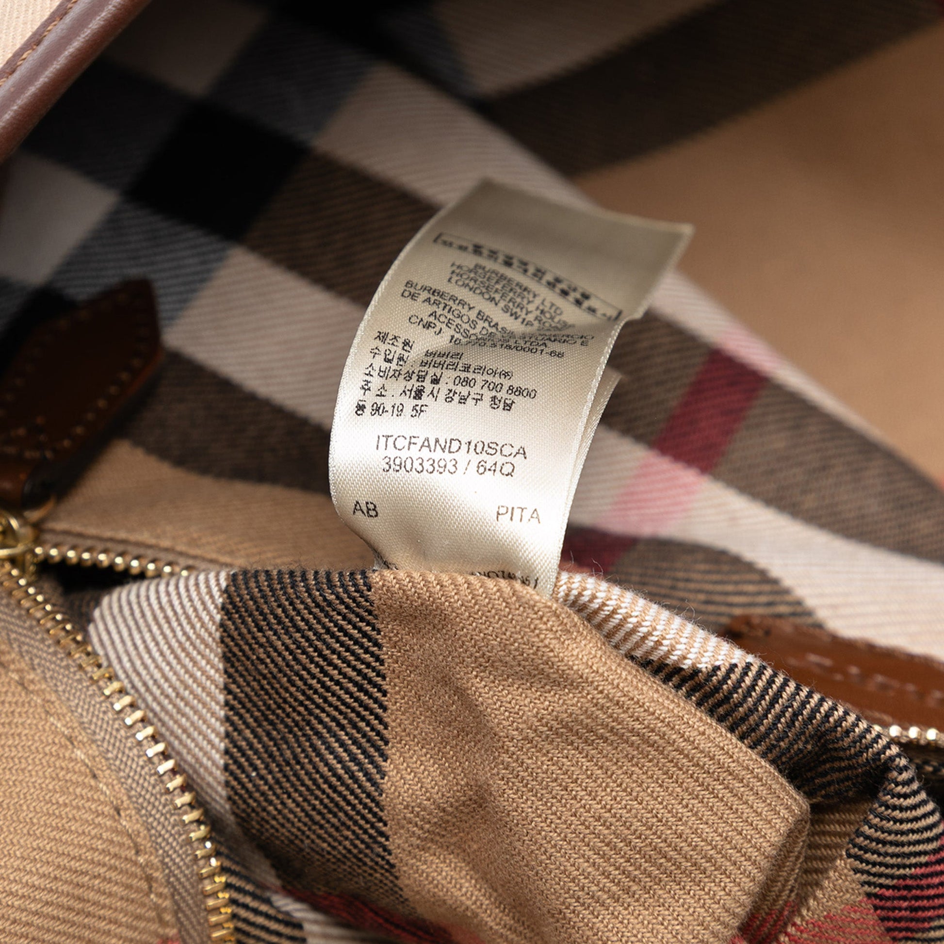 Burberry Medium House Check Trimmed Leather Salisbury Tote
