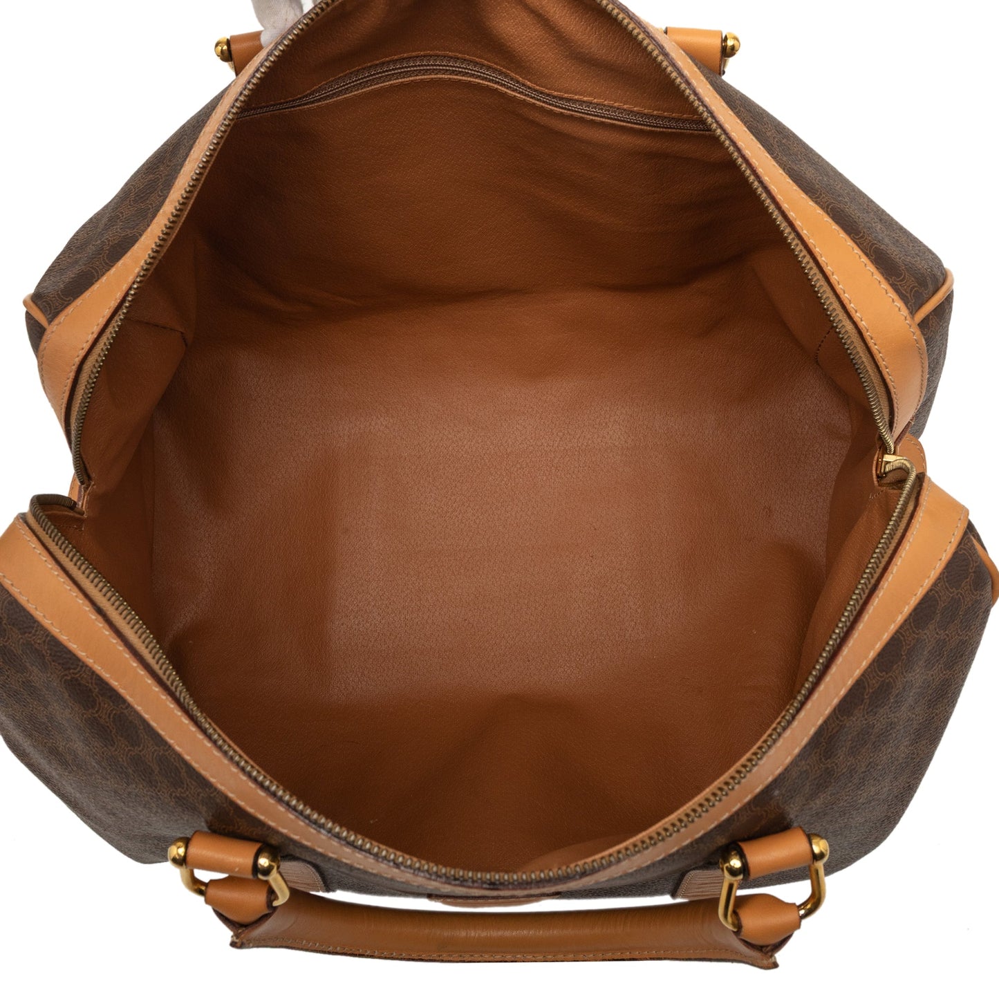 Celine Macadam Coated Canvas Boston Bag