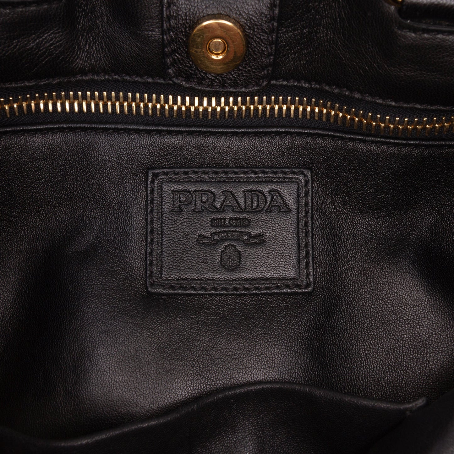 Prada Bicolor Nappa Waves Satchel