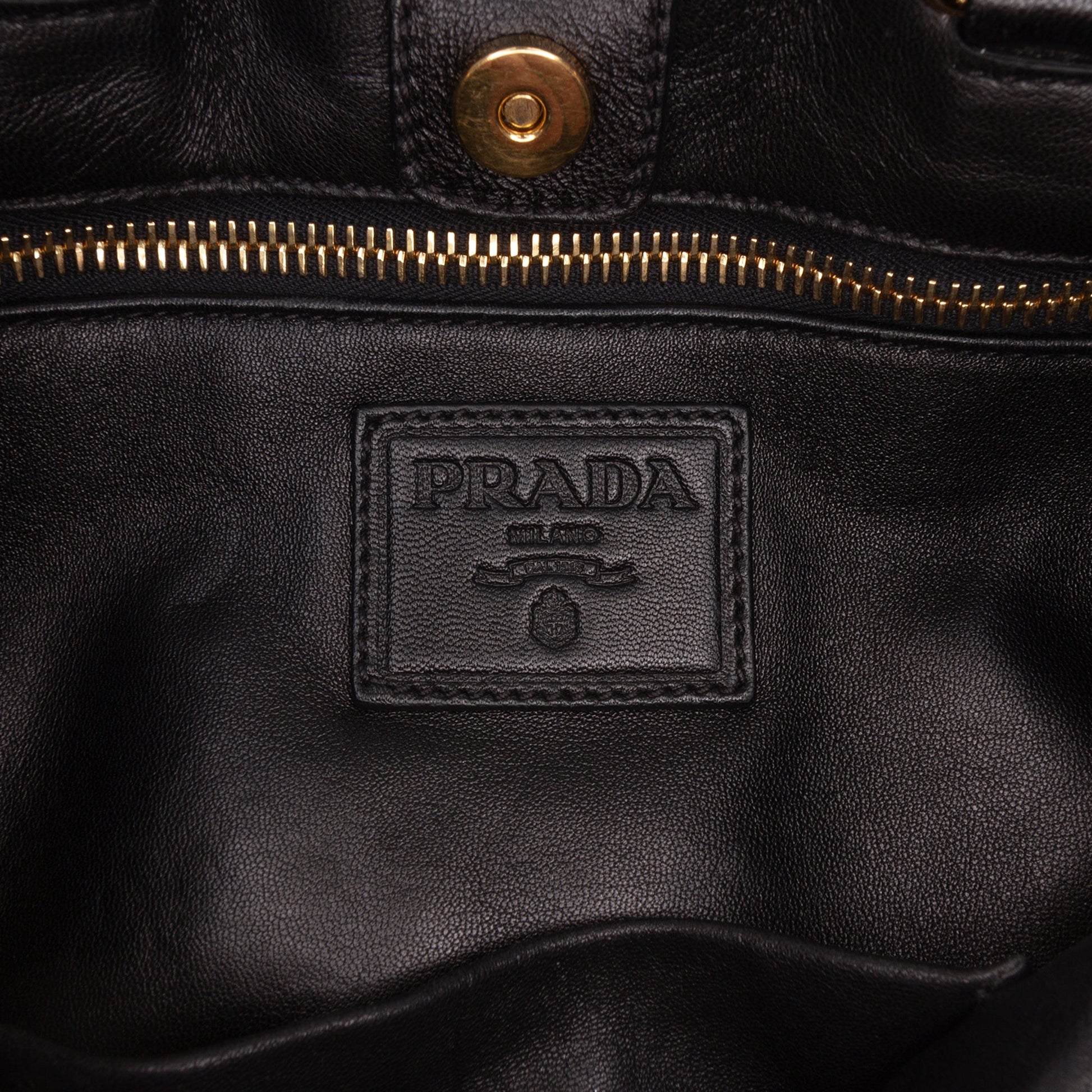 Prada Bicolor Nappa Waves Satchel