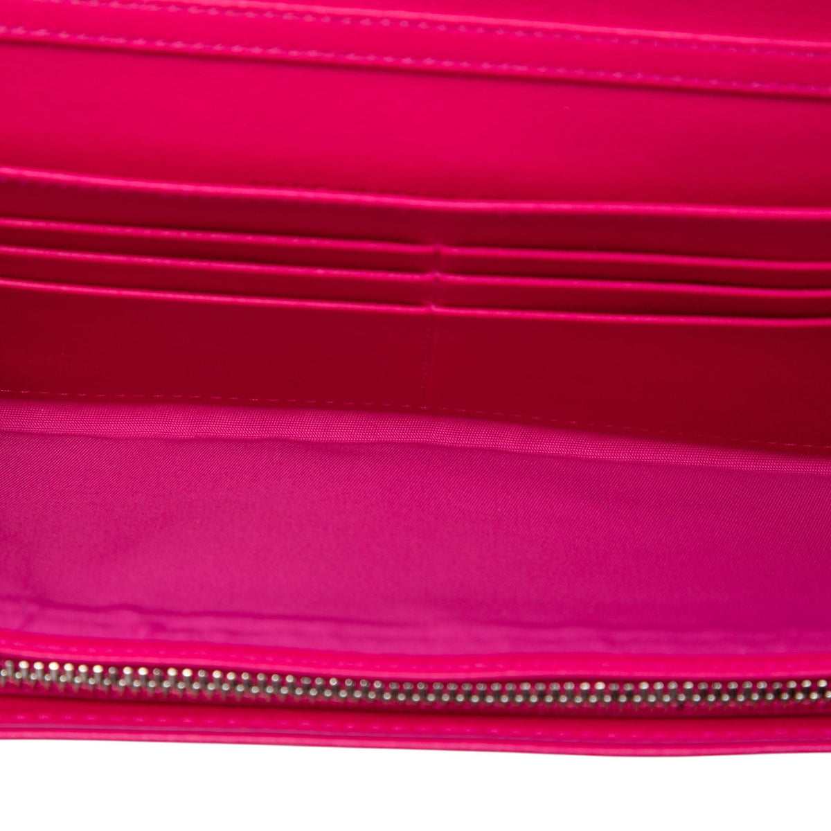 Dior Calfskin Cannage Diorling Wallet on Chain — Pink
