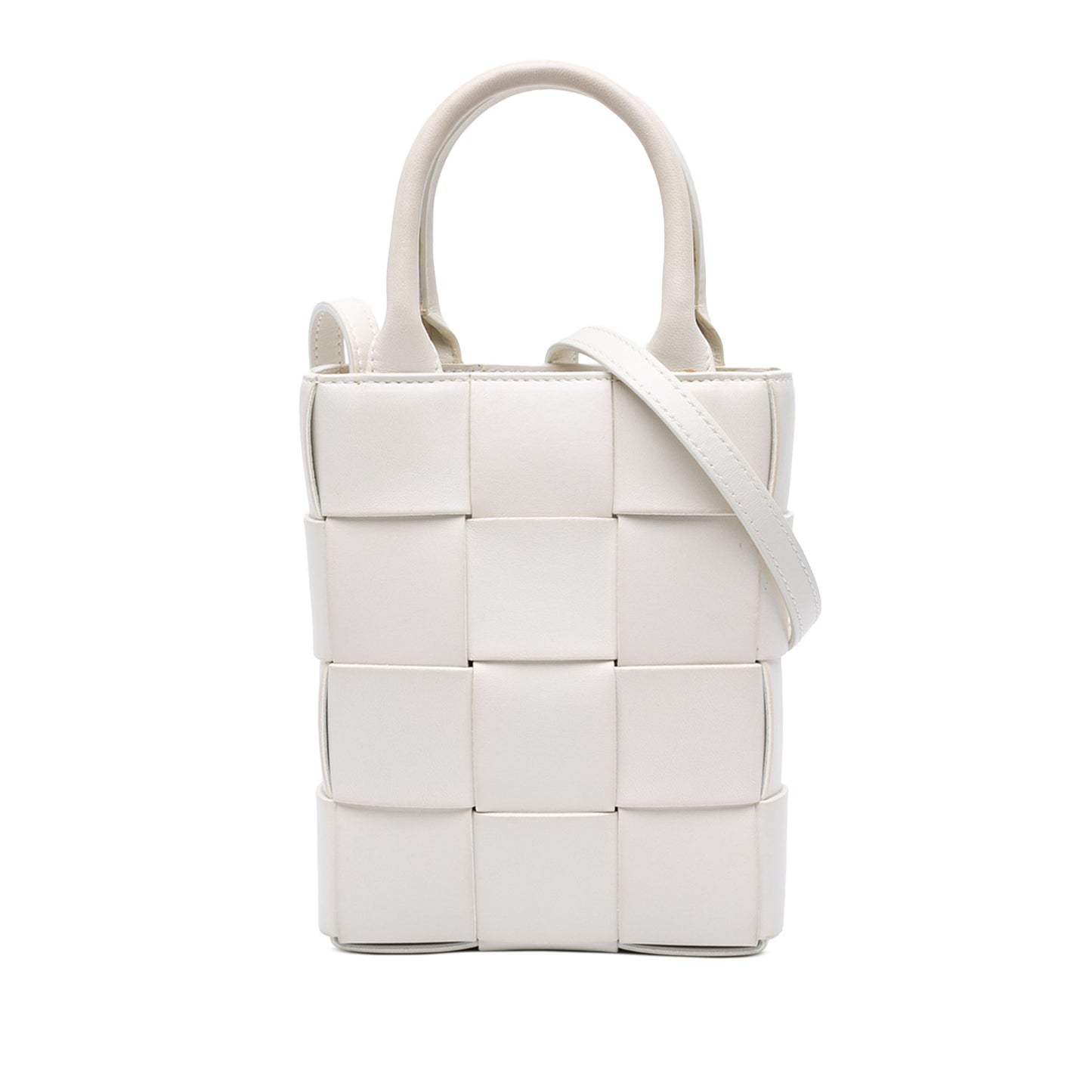 Bottega Veneta Mini Maxi Intrecciato Nappa North South Casette Tote