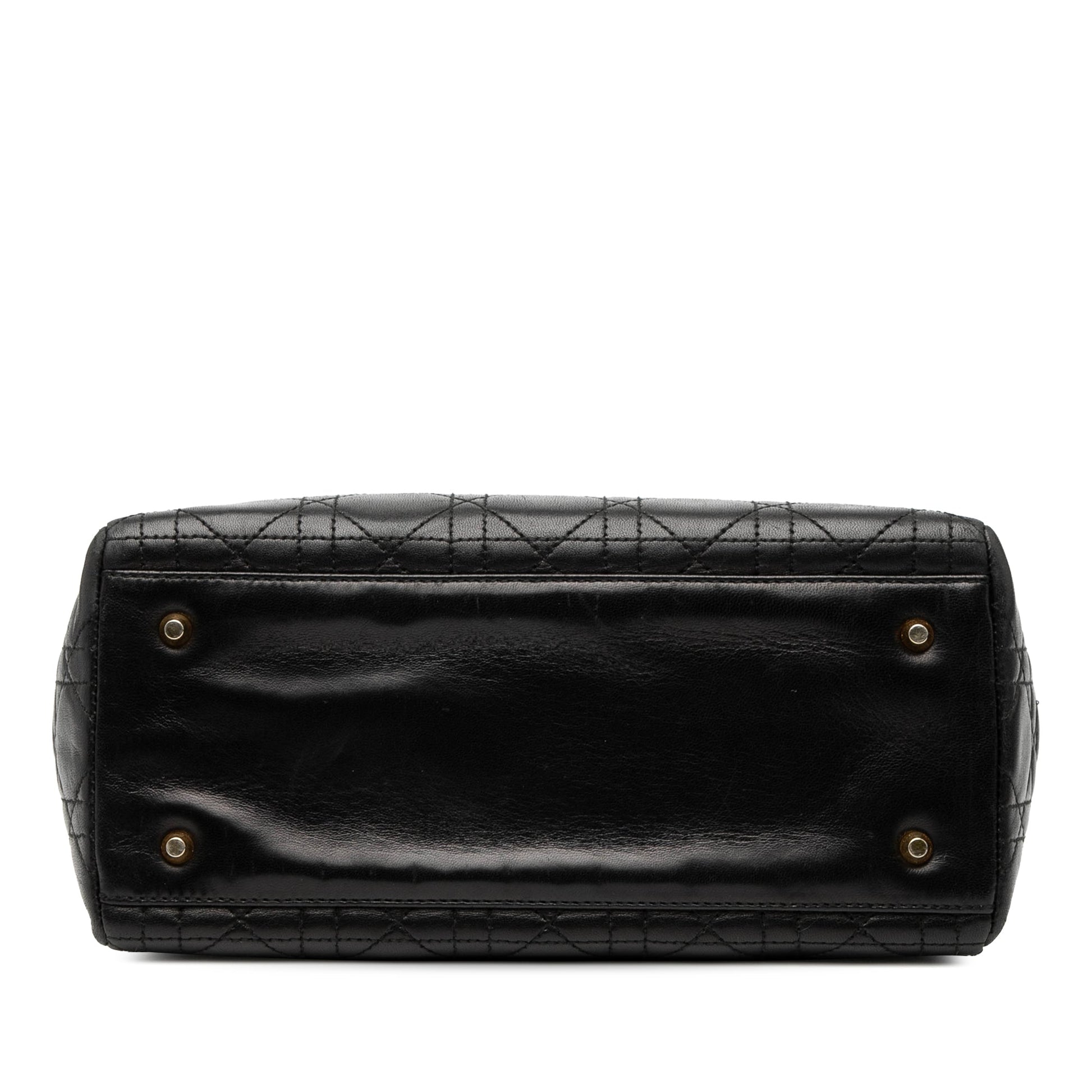 Medium Lambskin Cannage Lady Dior