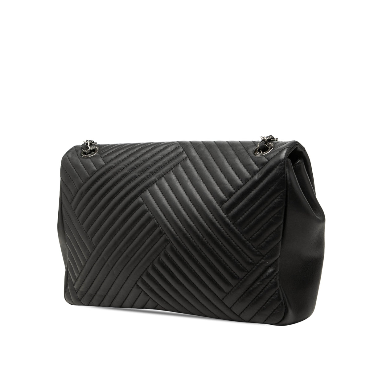 Chanel Large Lambskin CC Crossing Flap