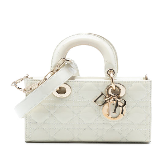 Dior Small Patent Cannage Lady D Joy