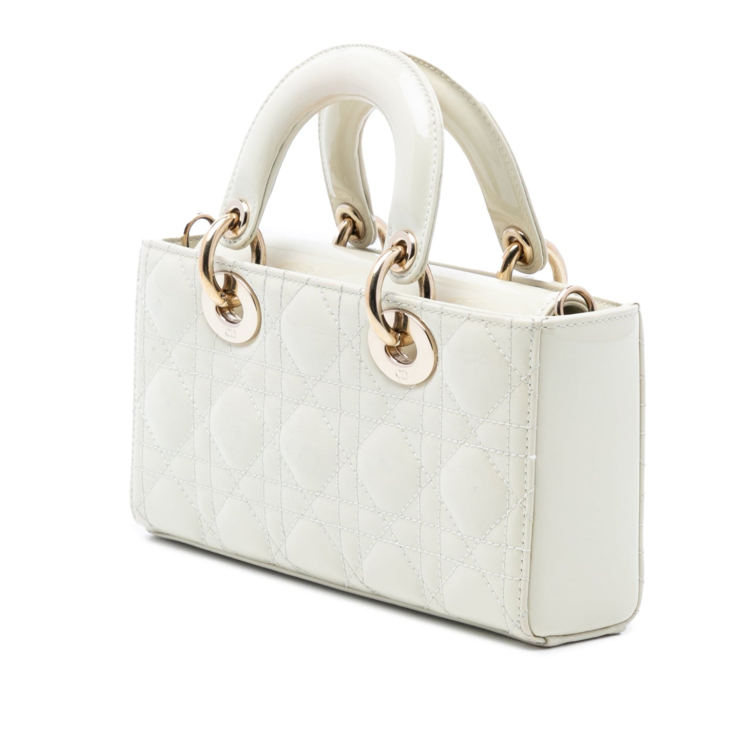 Dior Small Patent Cannage Lady D Joy