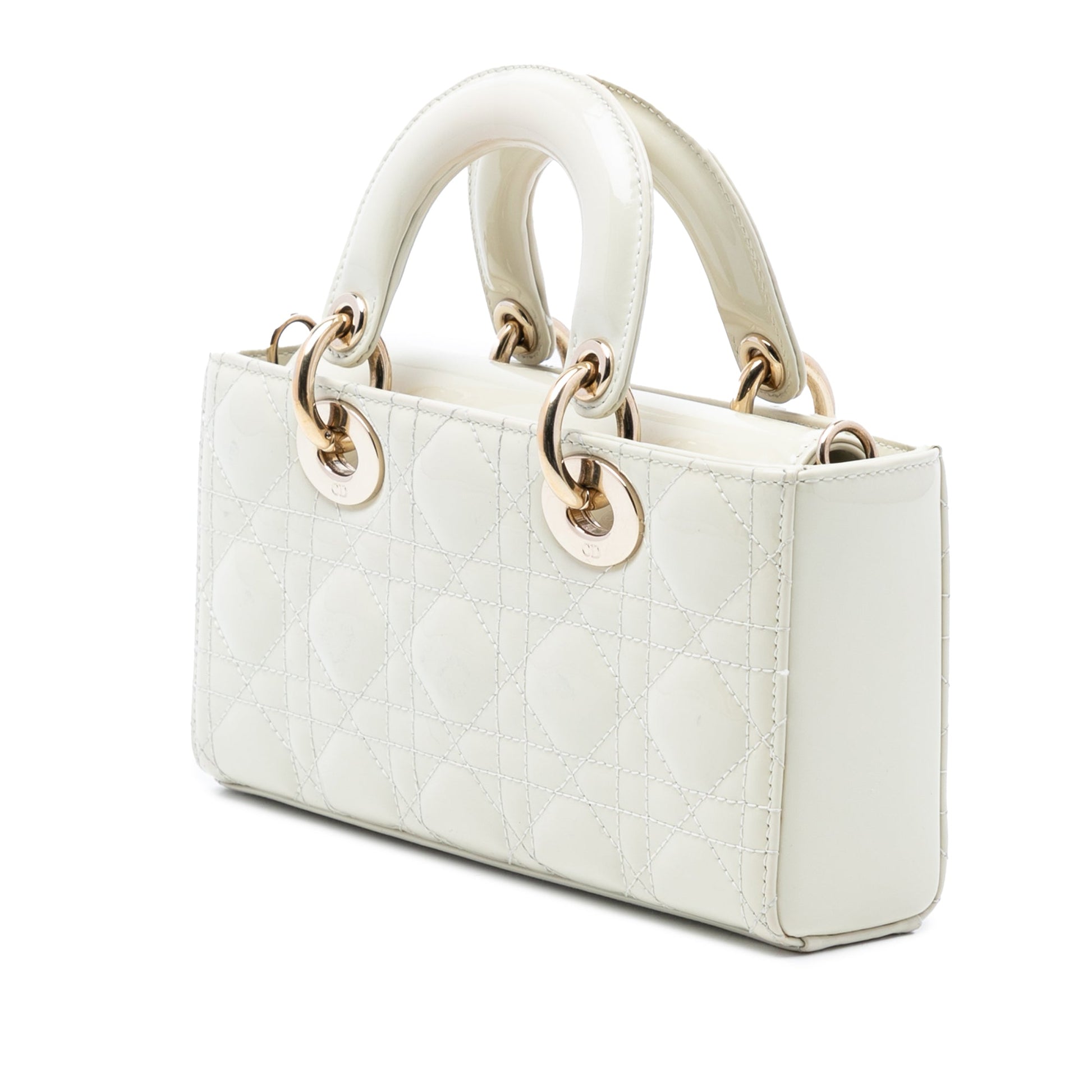 Dior Small Patent Cannage Lady D Joy