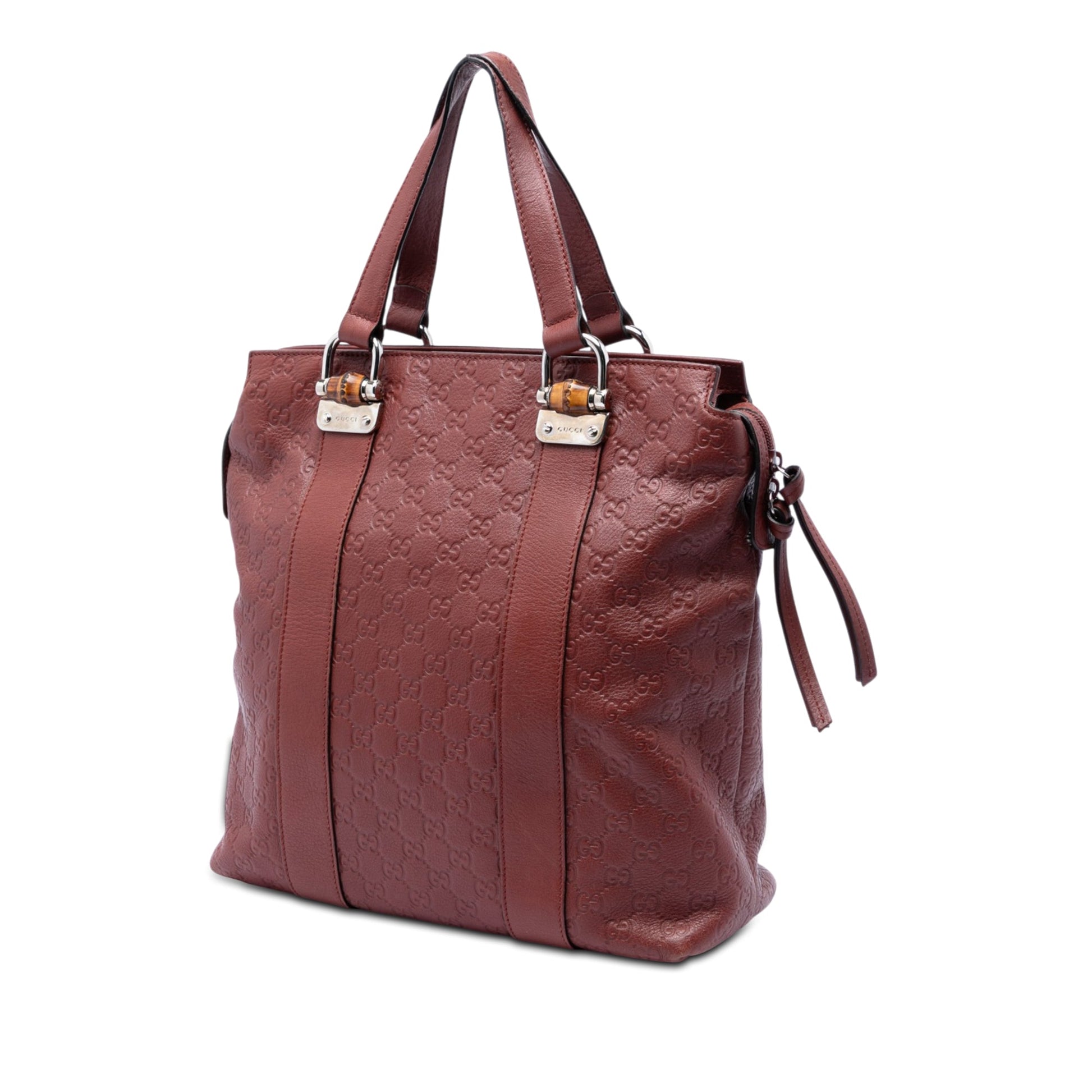 Gucci Guccissima Tender Bamboo Bar Tote