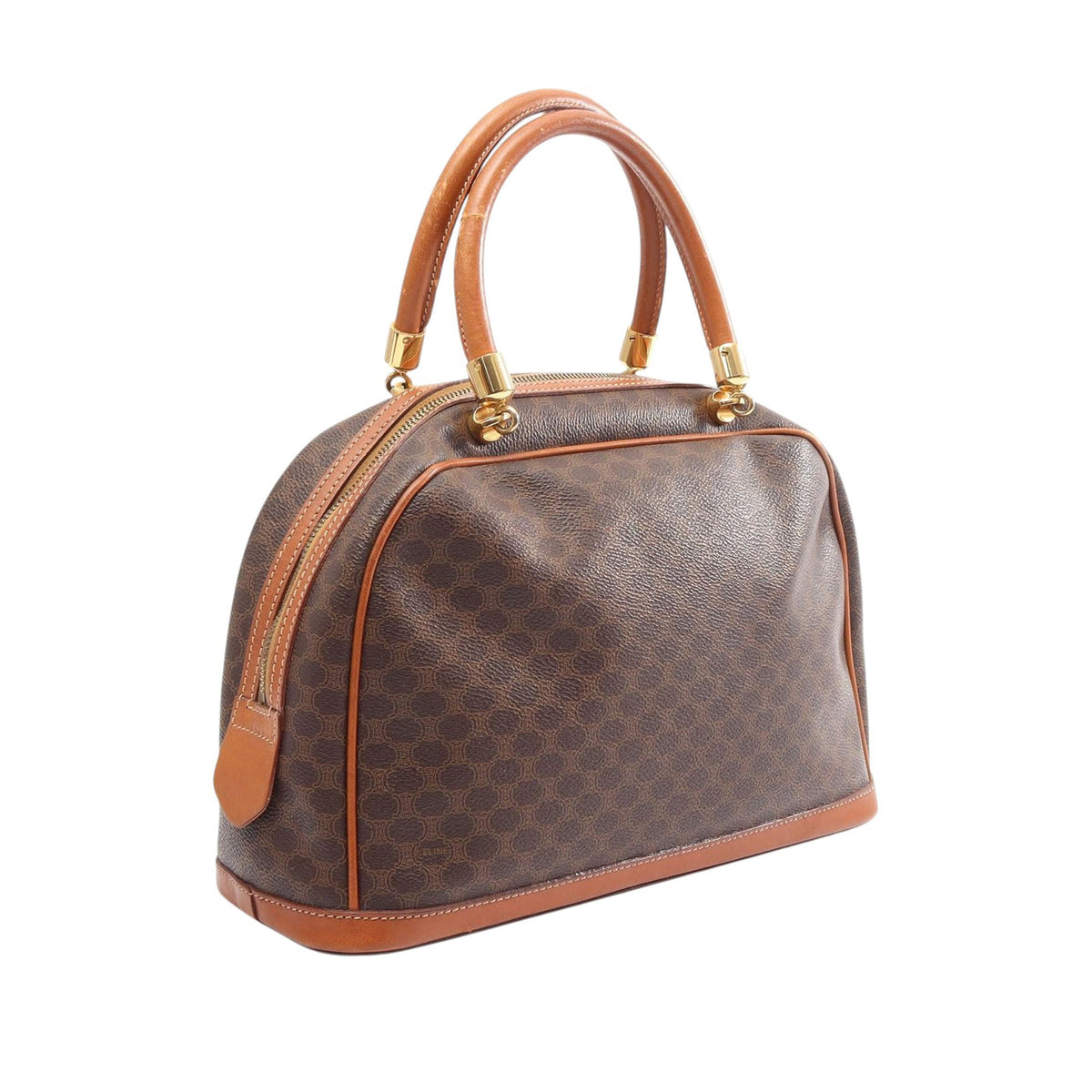 Celine Macadam Coated Canvas Handbag