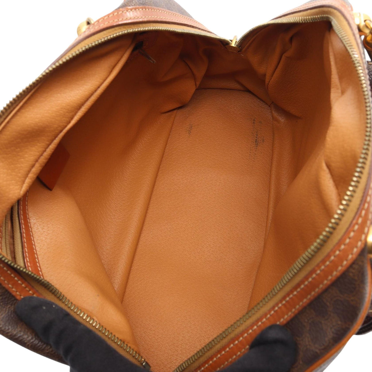Celine Macadam Coated Canvas Handbag