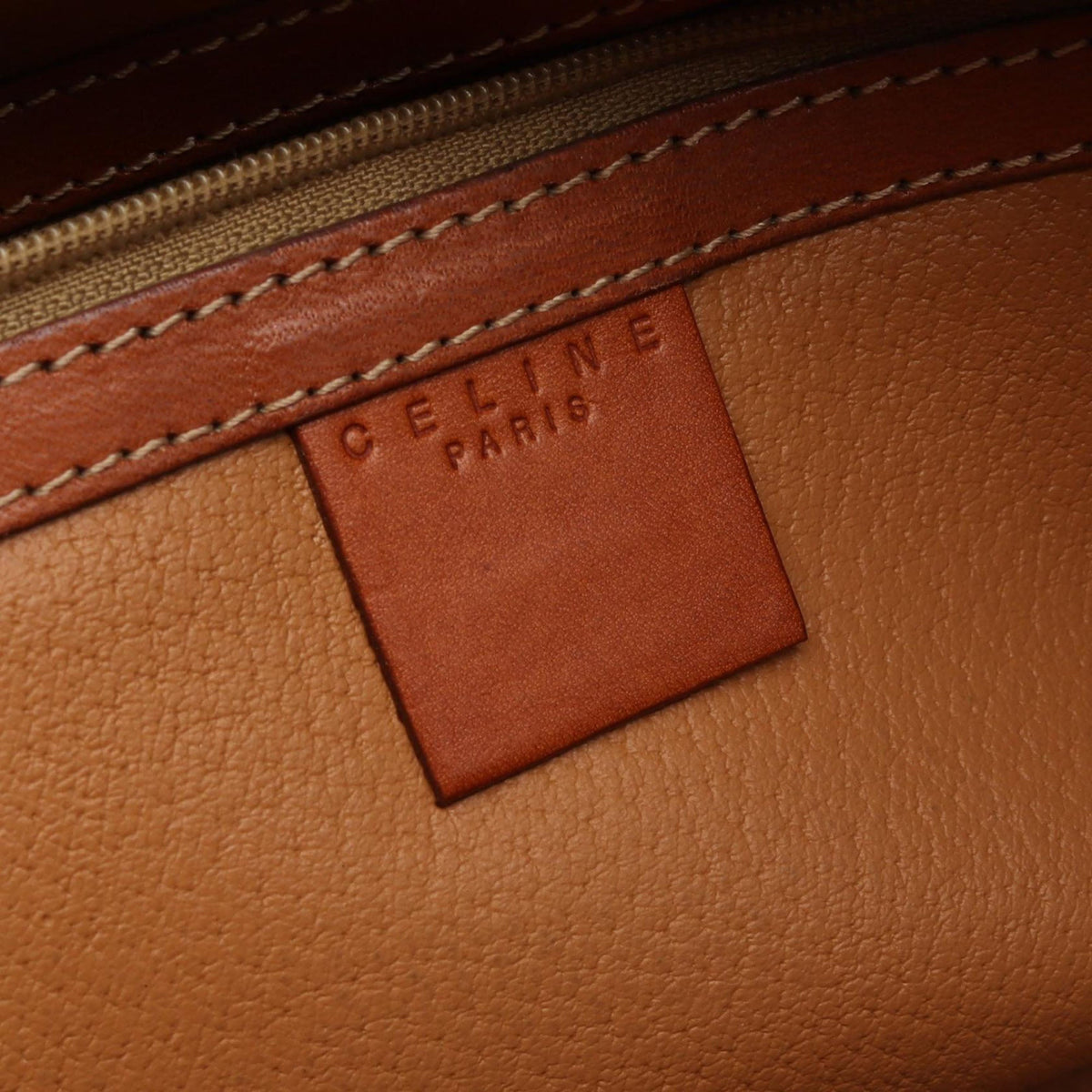 Celine Macadam Coated Canvas Handbag