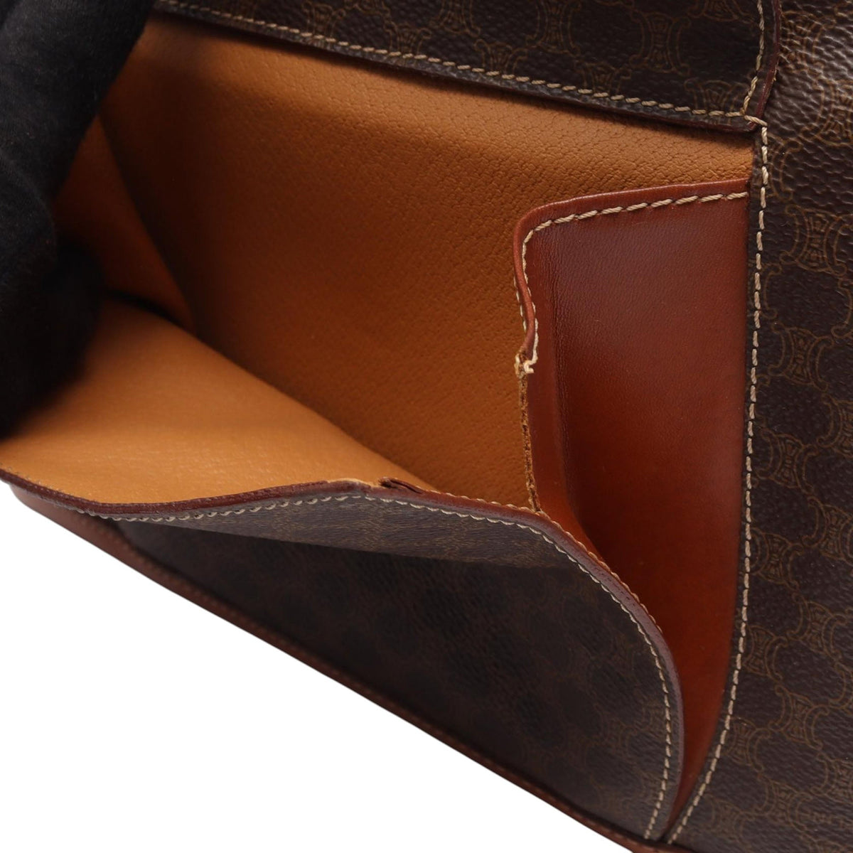 Celine Macadam Coated Canvas Handbag