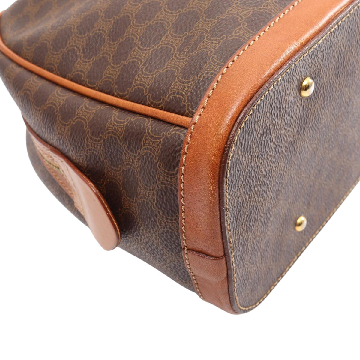 Celine Macadam Coated Canvas Handbag