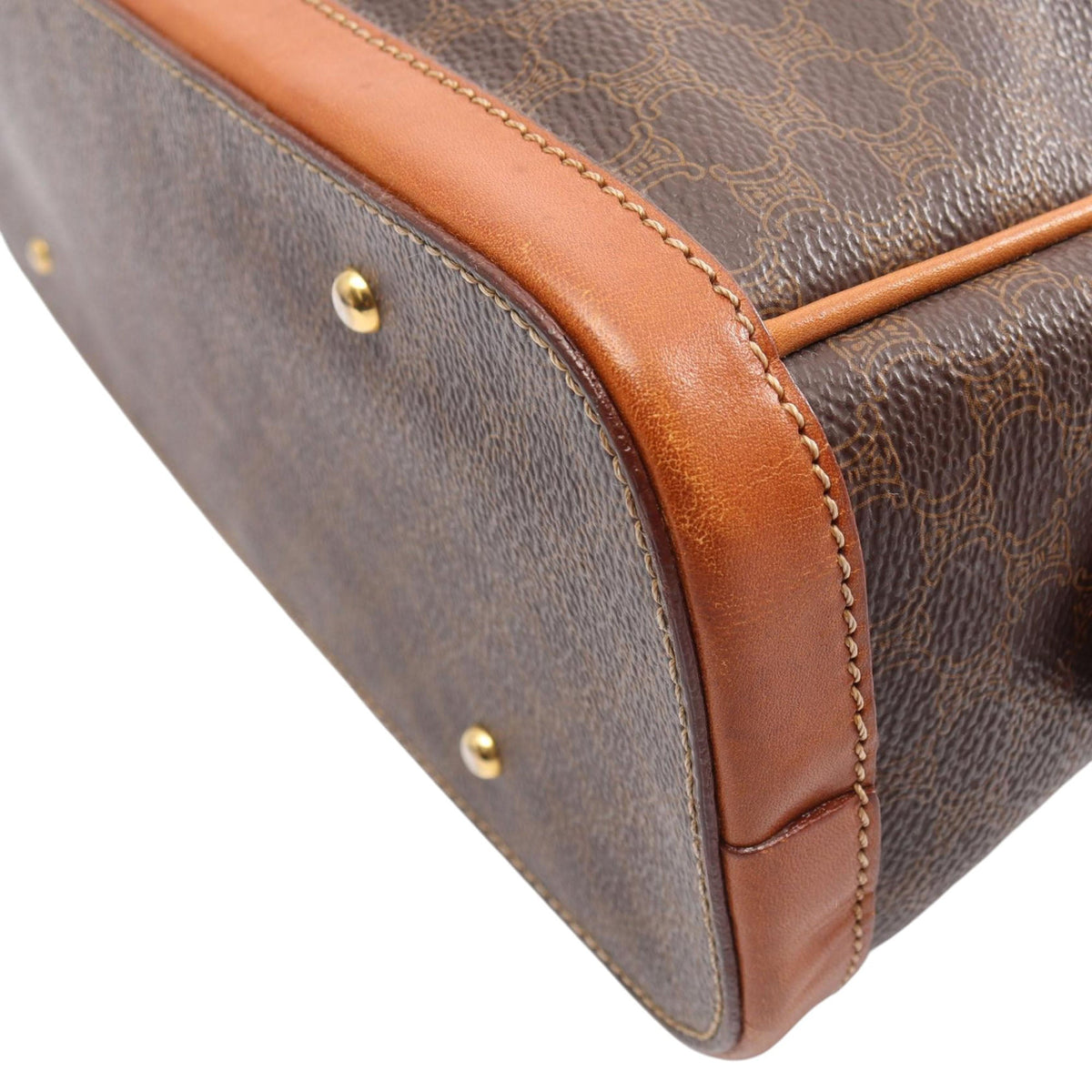 Celine Macadam Coated Canvas Handbag