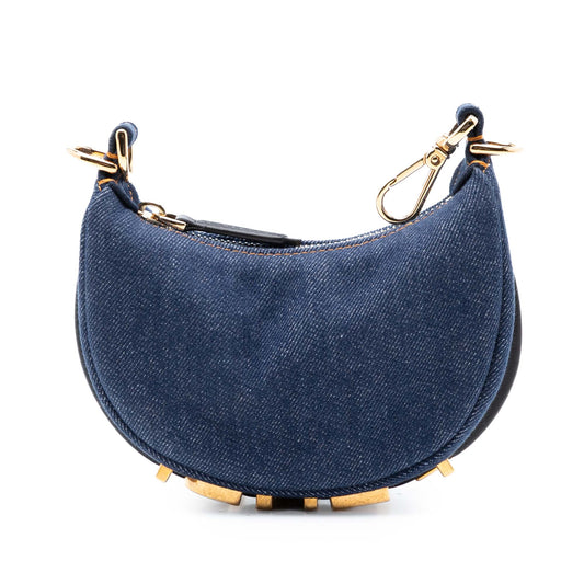 Fendi Nano Denim Fendigraphy Hobo
