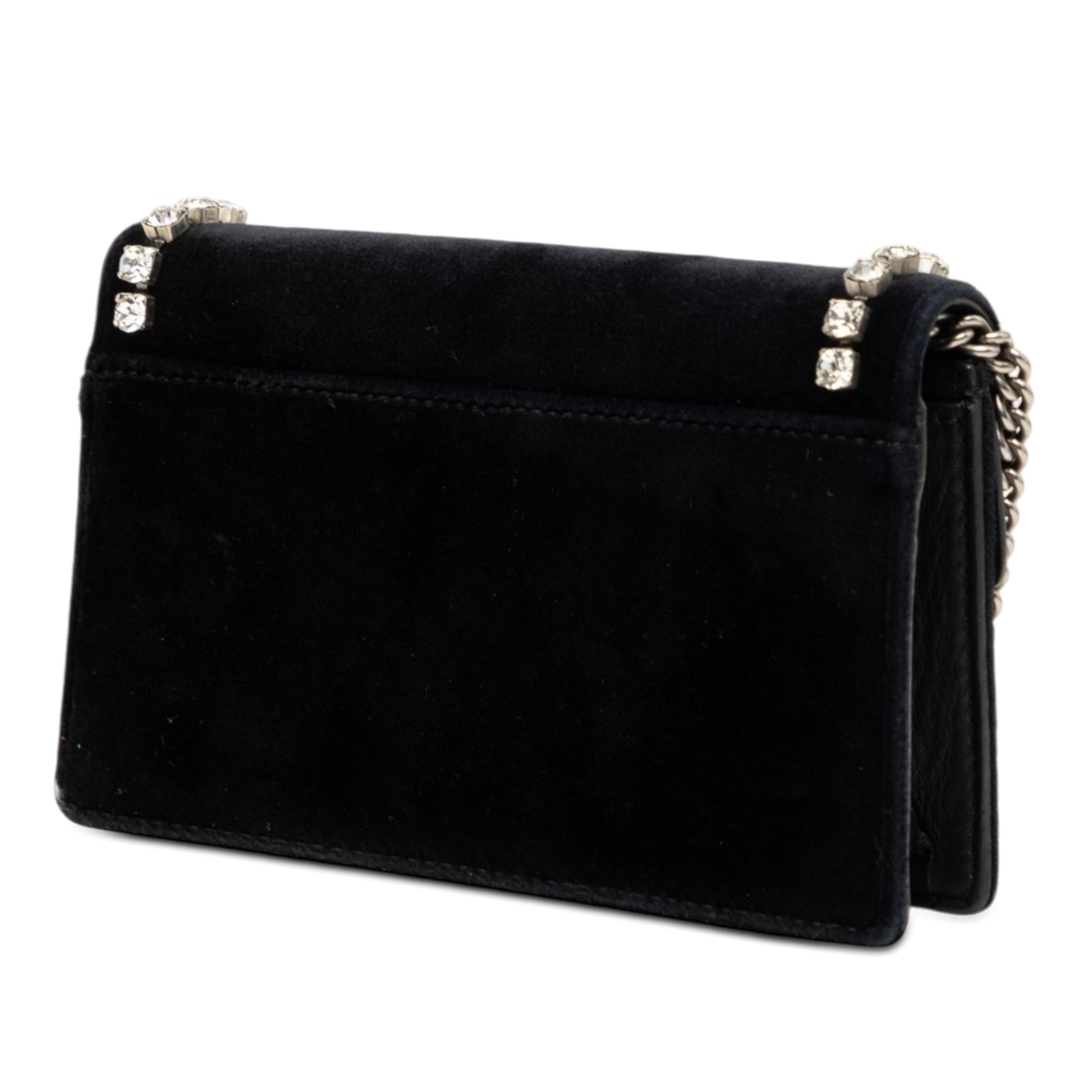 Gucci Mini Crystal Embellished Velvet Dionysus Crossbody