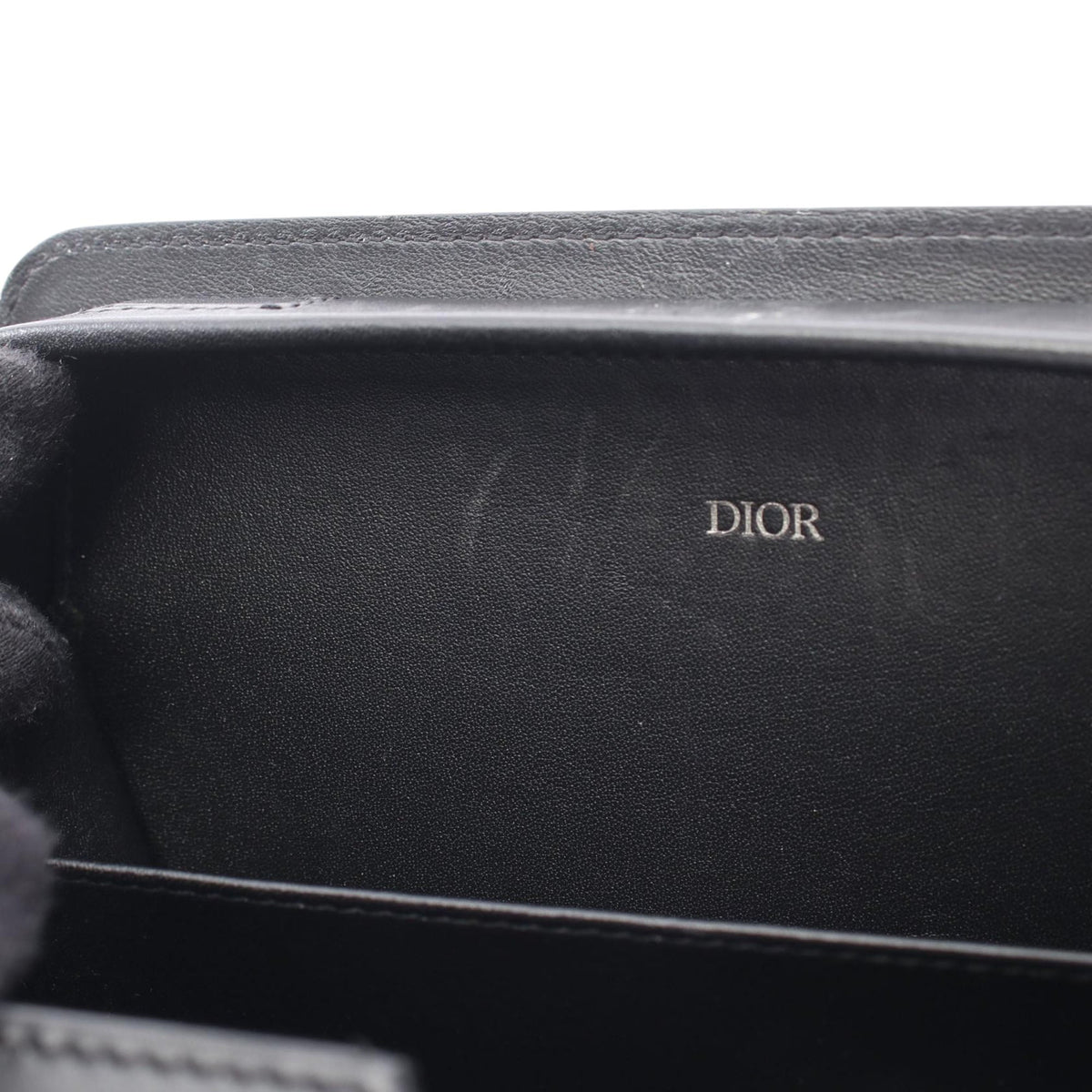 Dior Leather Dial Ultra Pouch Messenger Bag — Black