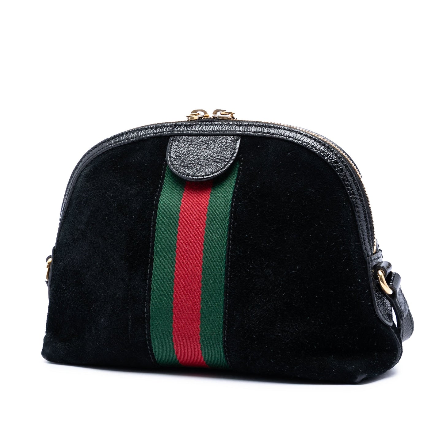 Gucci Small Suede Web Ophidia Dome Crossbody
