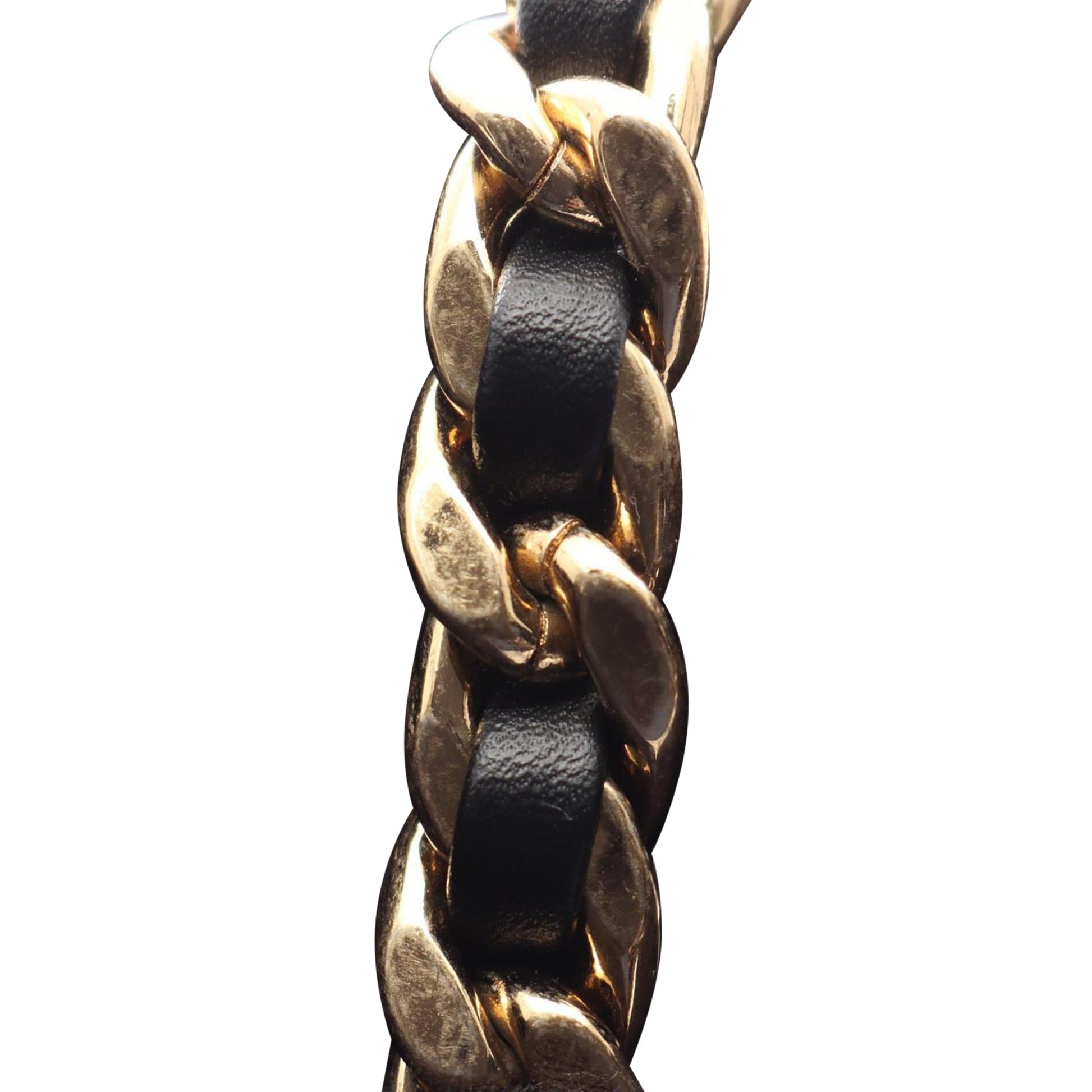 Chanel Mini Quilted Lambskin Oval Logo Chain Top Handle Flap